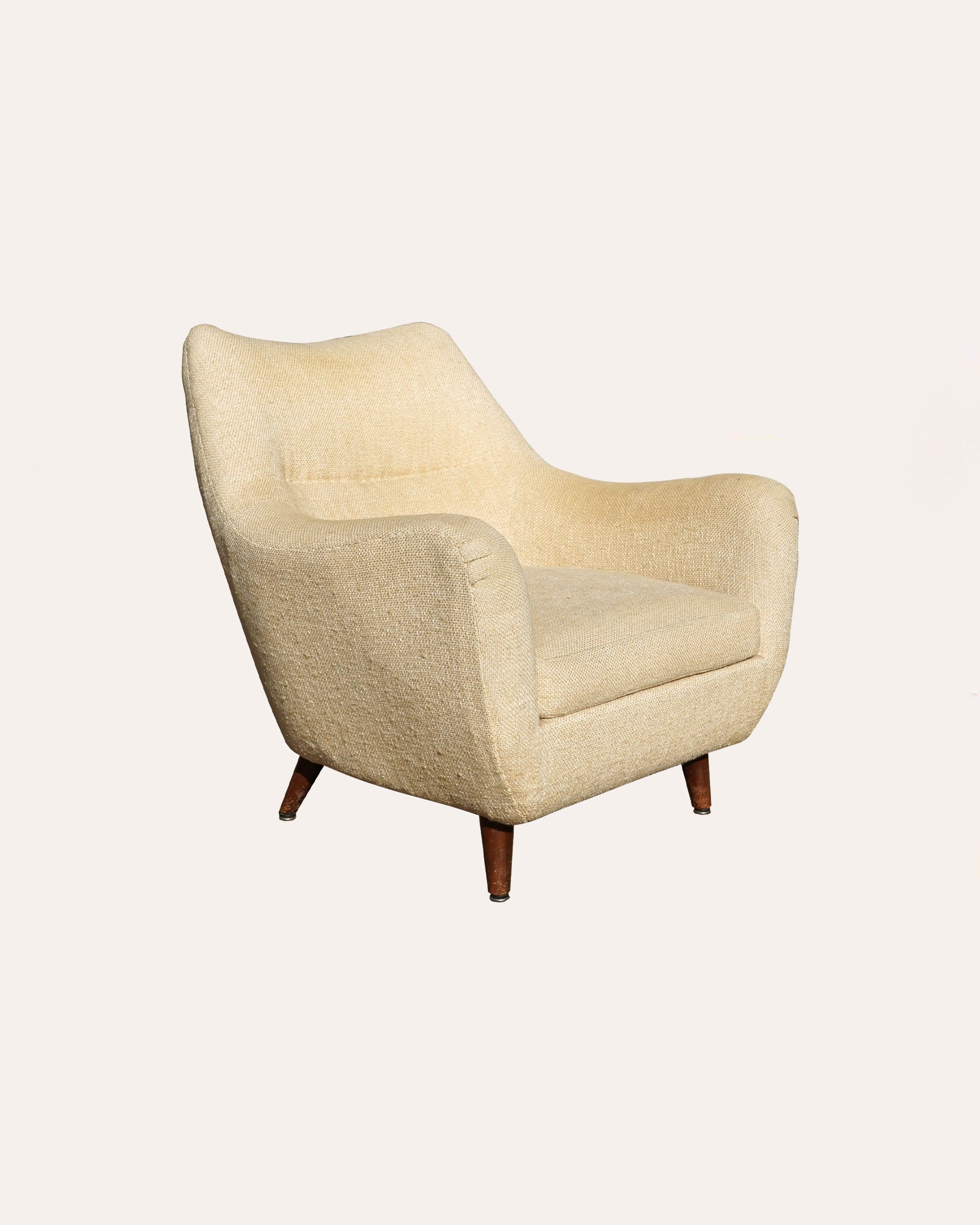 Pair of Danish 1970's armchairs in original upholstery