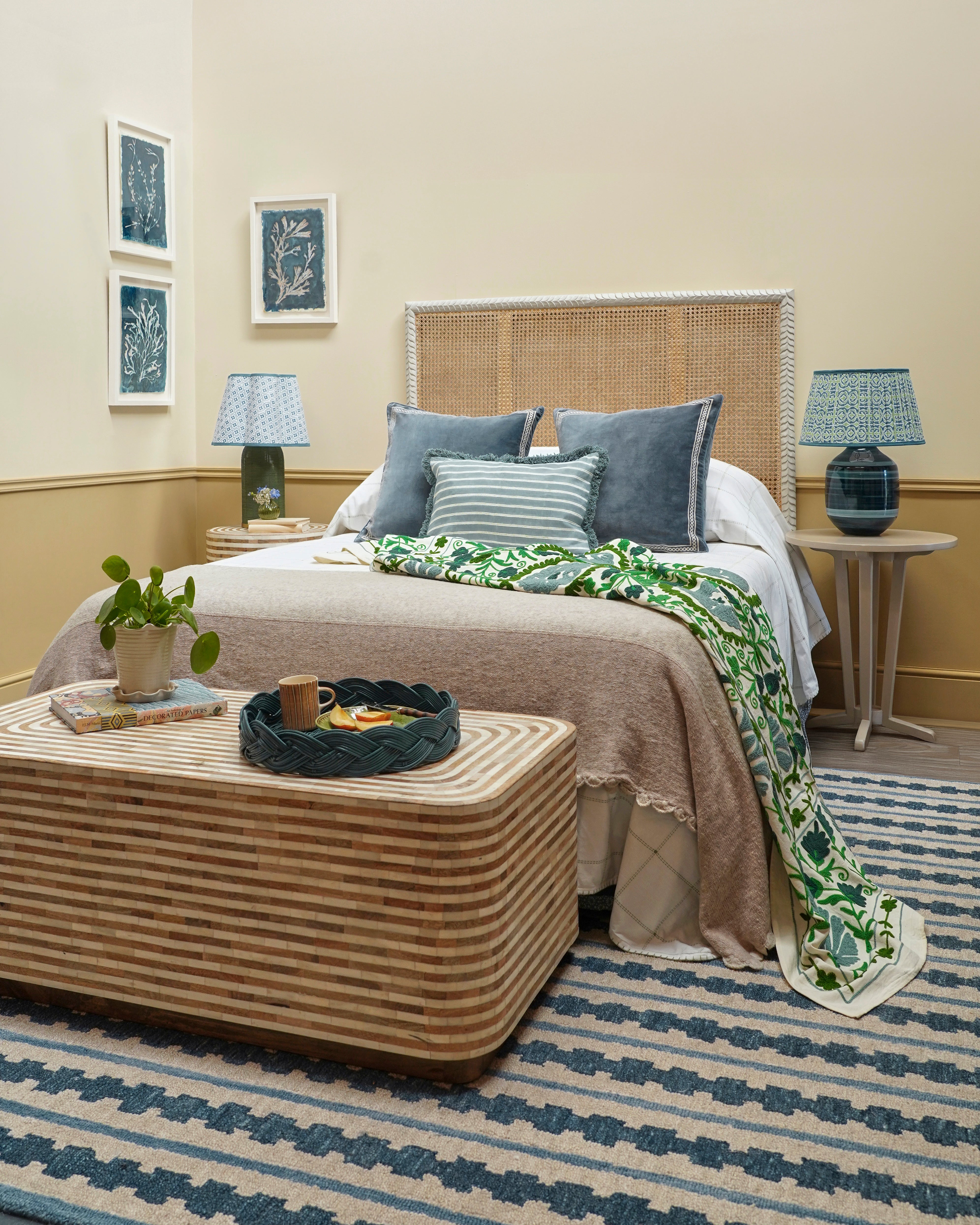 Birdie Fortescue x Fenwick & Tilbrook Paint Collaboration - Glaven & Heacham Paint on walls