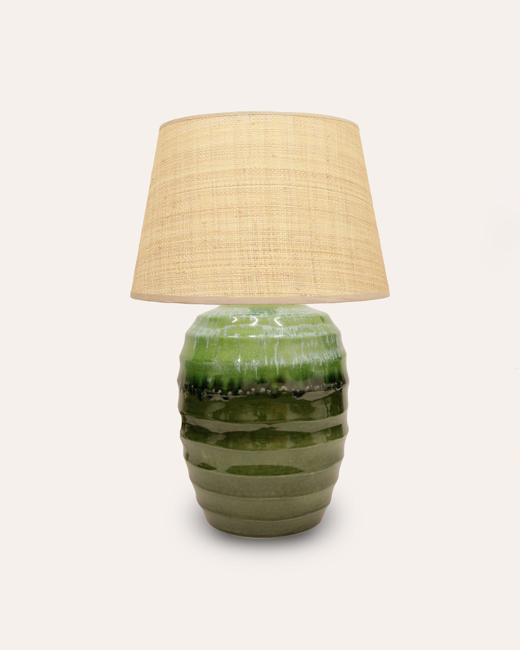 Beehive Ceramic Lamp - Green