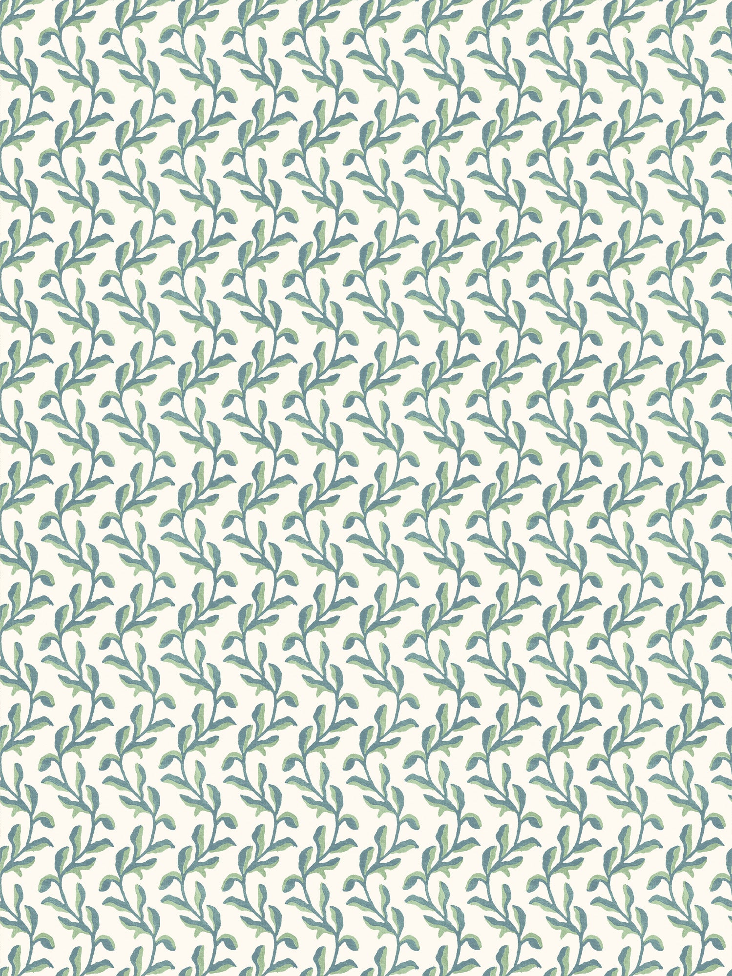 Blue and green Mariana Floral wallpaper - Birdie Fortescue x Dado Atelier wallpaper