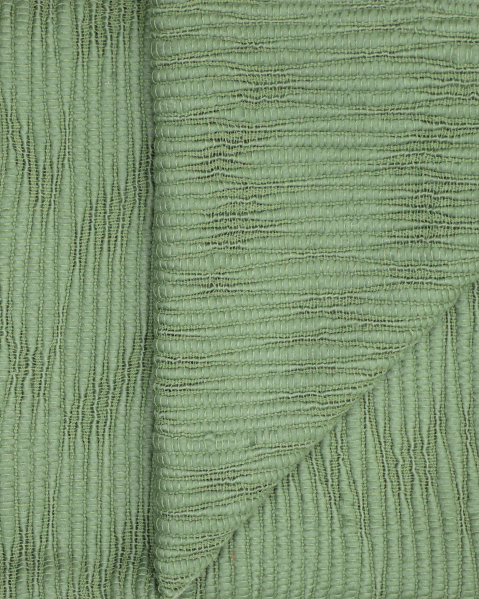Ori Wool Throw - Moss Green