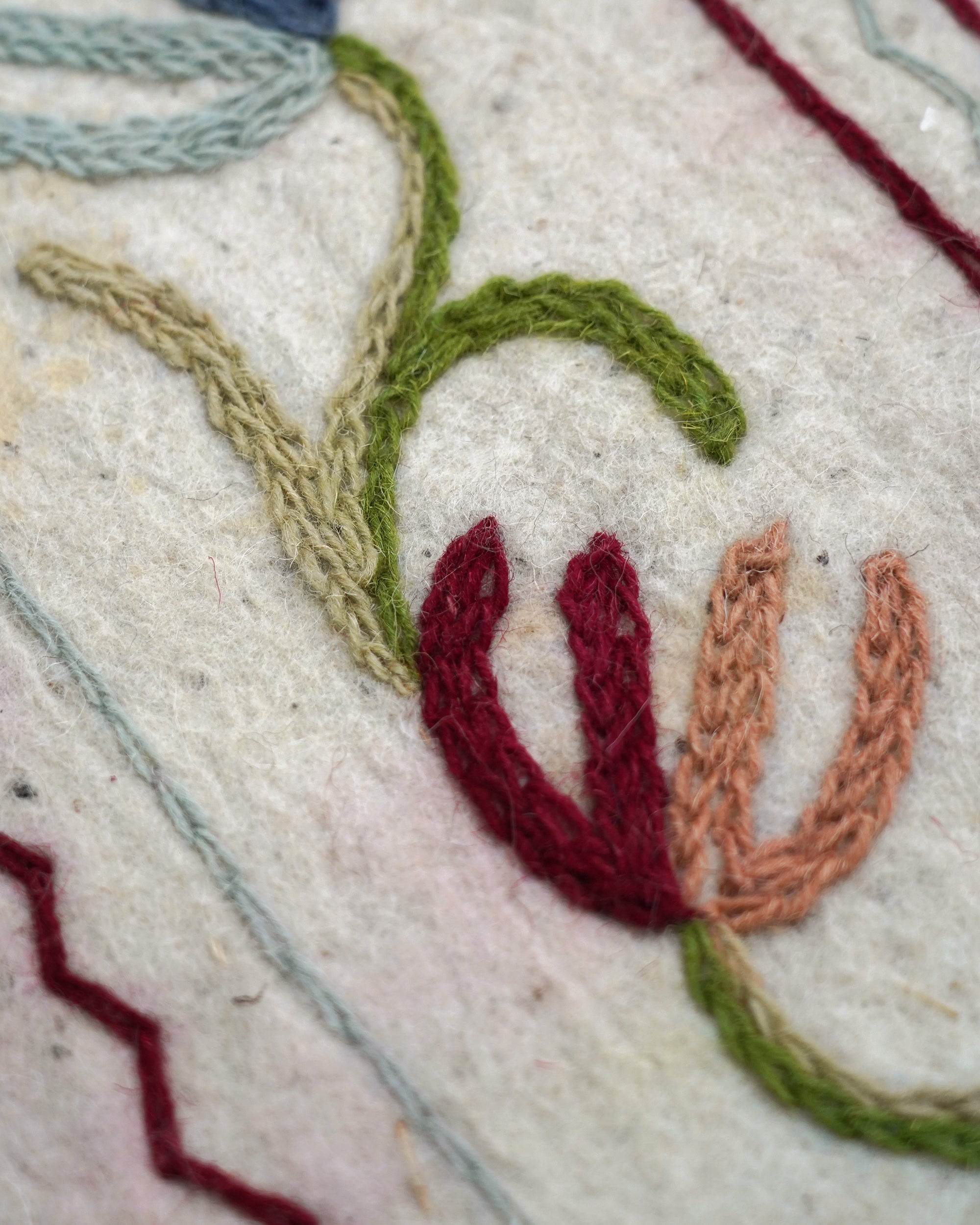 Namda Spring Felted Rug - Multi