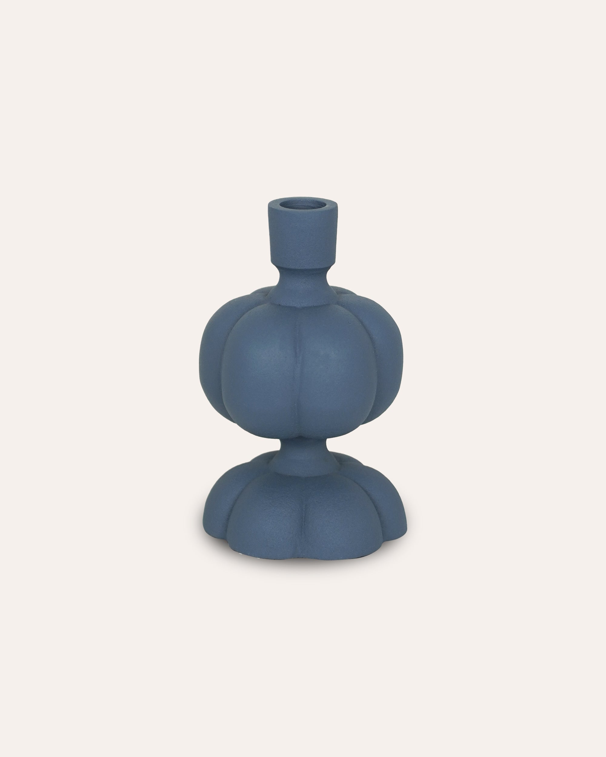 Pumpkin Candlestick - Blue