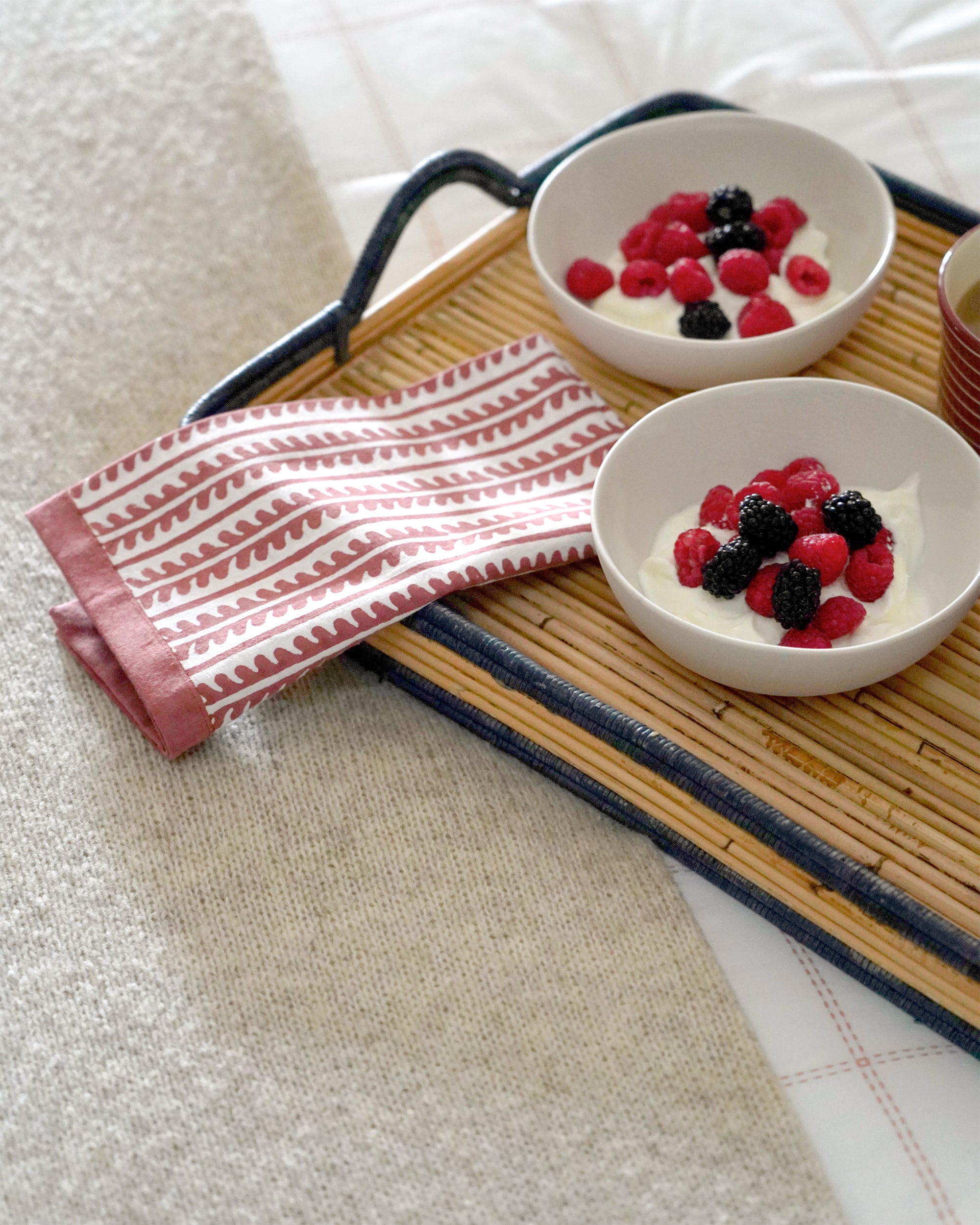 Bel Napkins, Set Of Four - Red