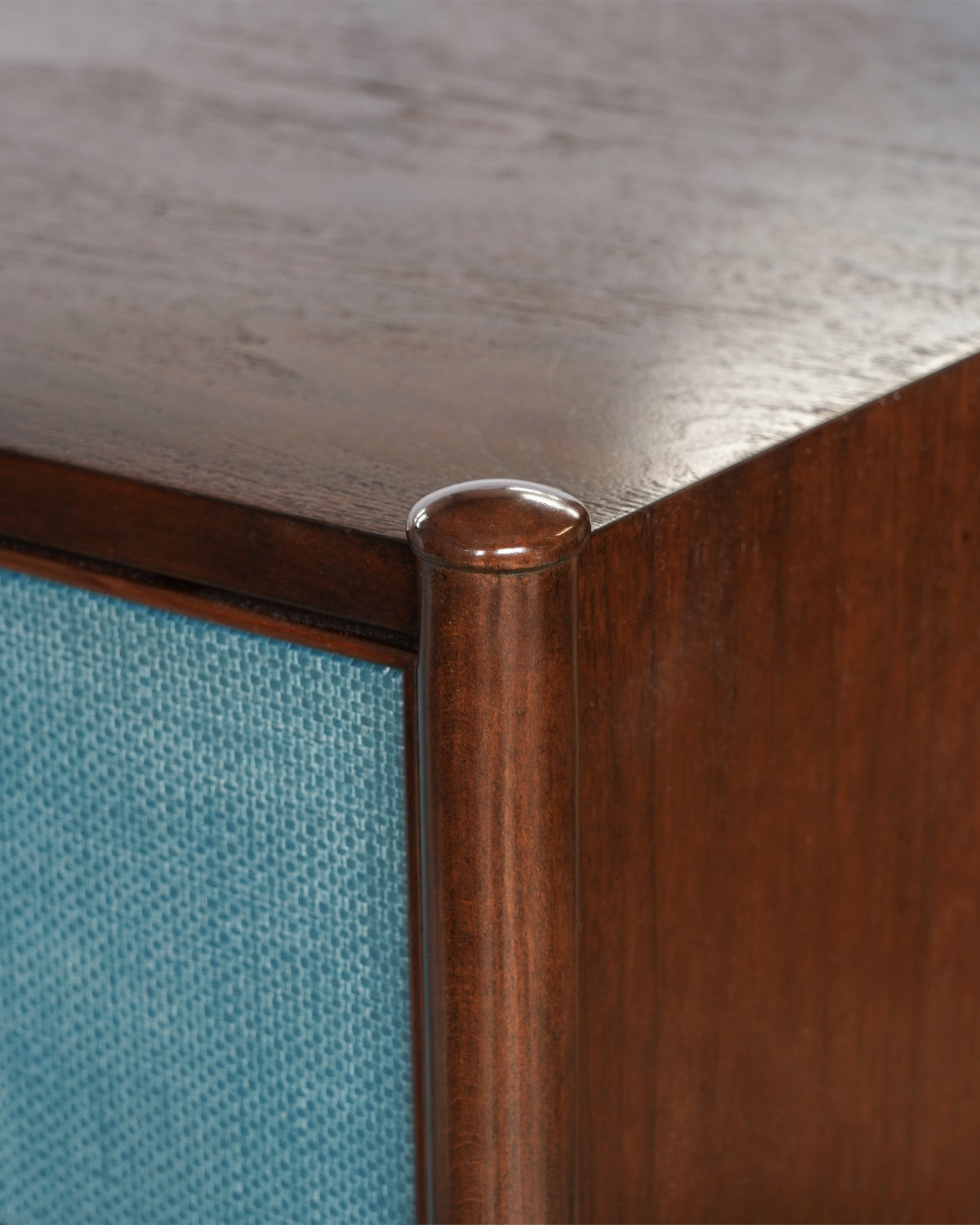 Hana Raffia Chest of Drawers - Blue