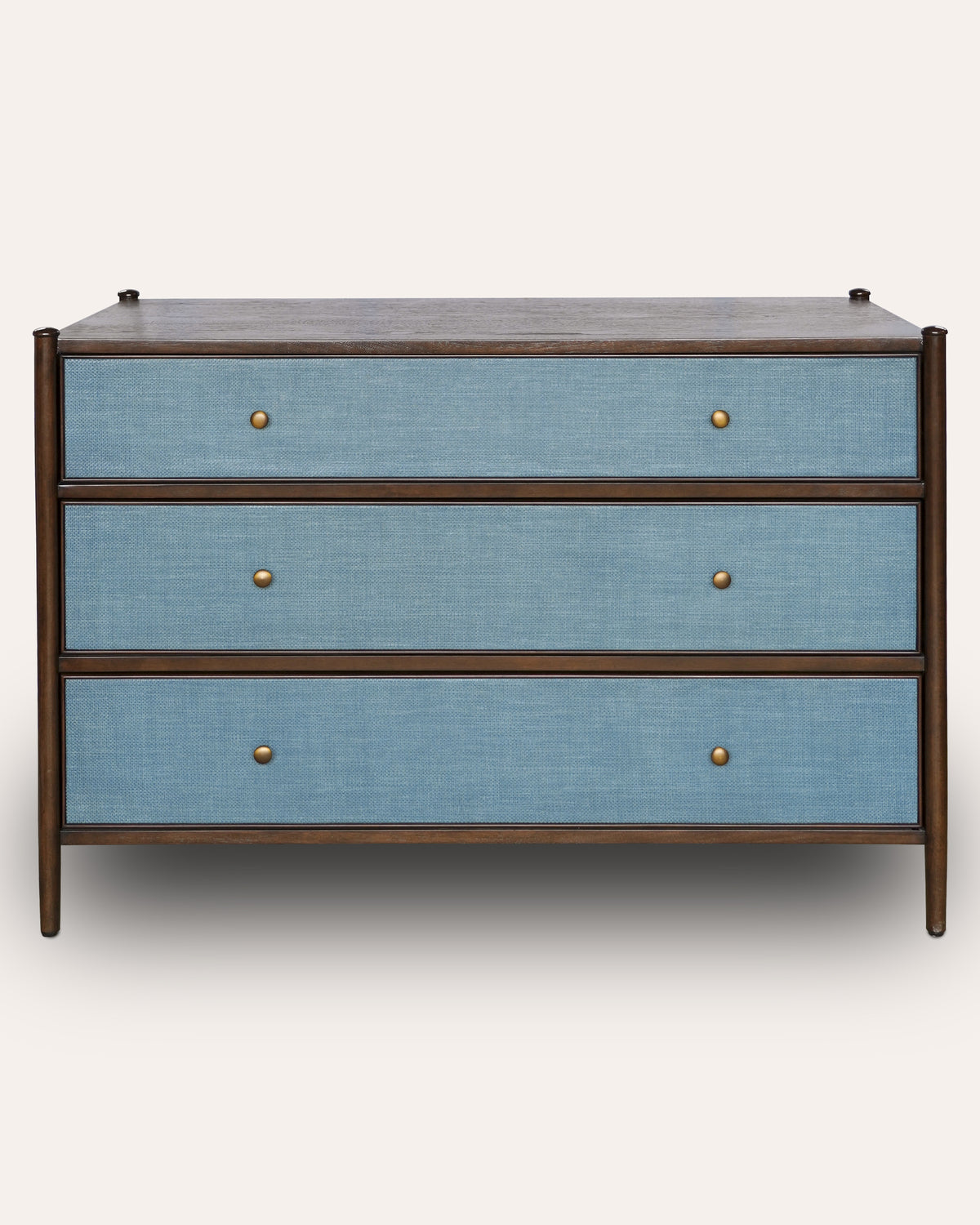 Hana Raffia Chest of Drawers - Blue