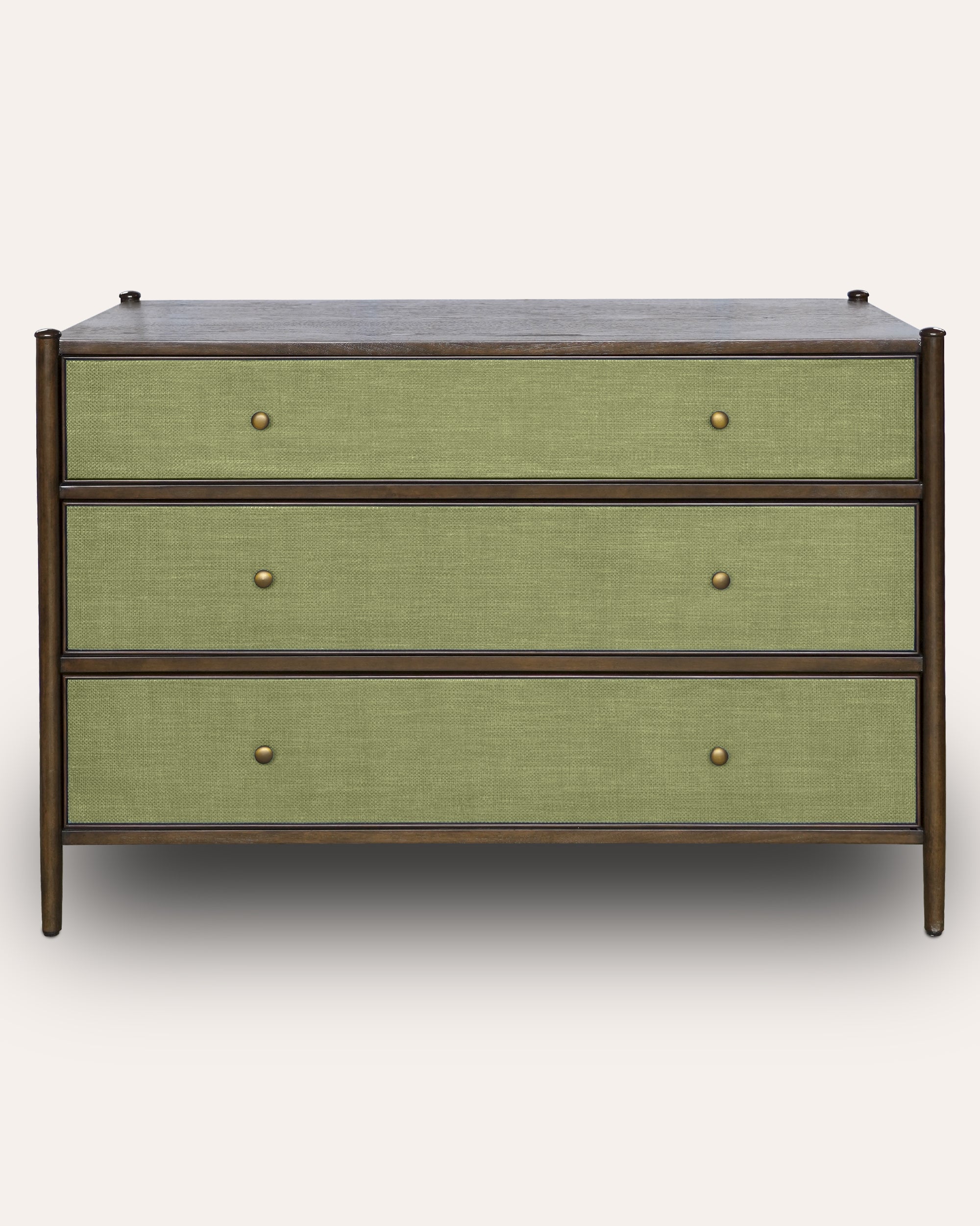 Hana Raffia Chest of Drawers - Green