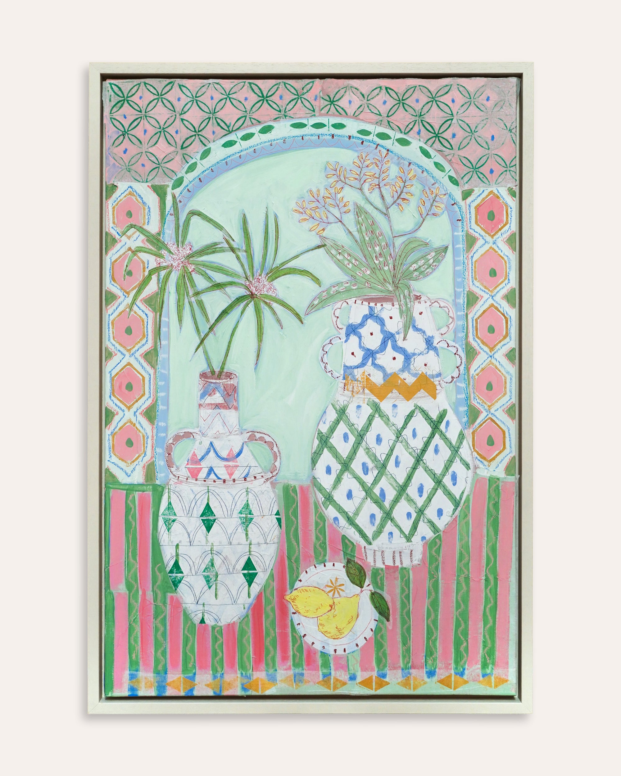 Andrea Curtis - Ourika Pots still life and lemons