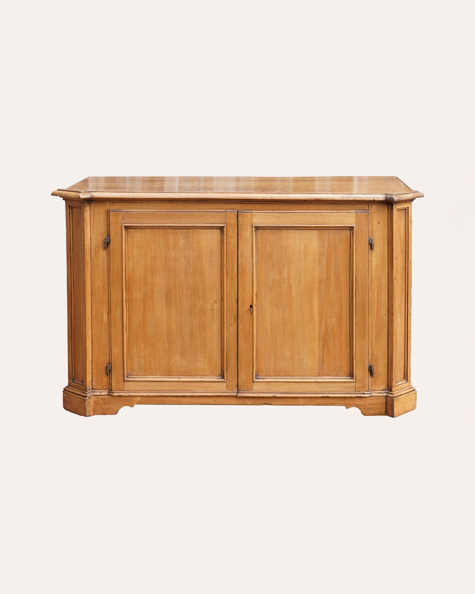 Italian early 19th two door buffet in poplar wood, Lucca, c1820