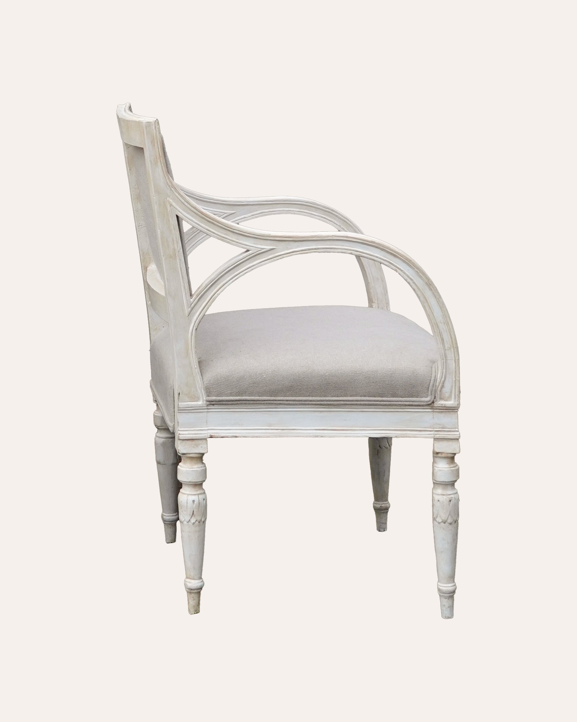 Pair of Continental Painted Fauteuils, c1920