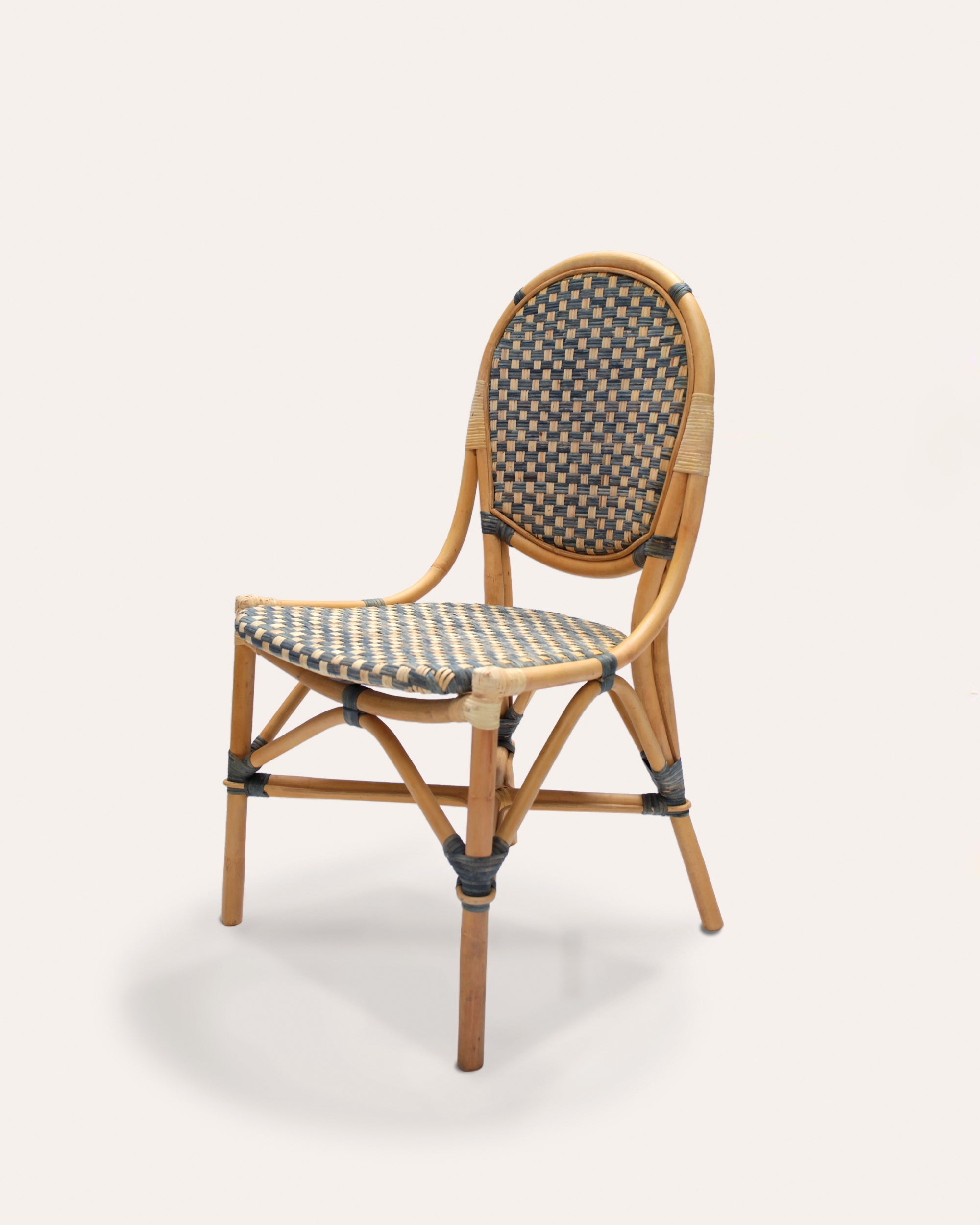 Wicker seat deals dining chairs