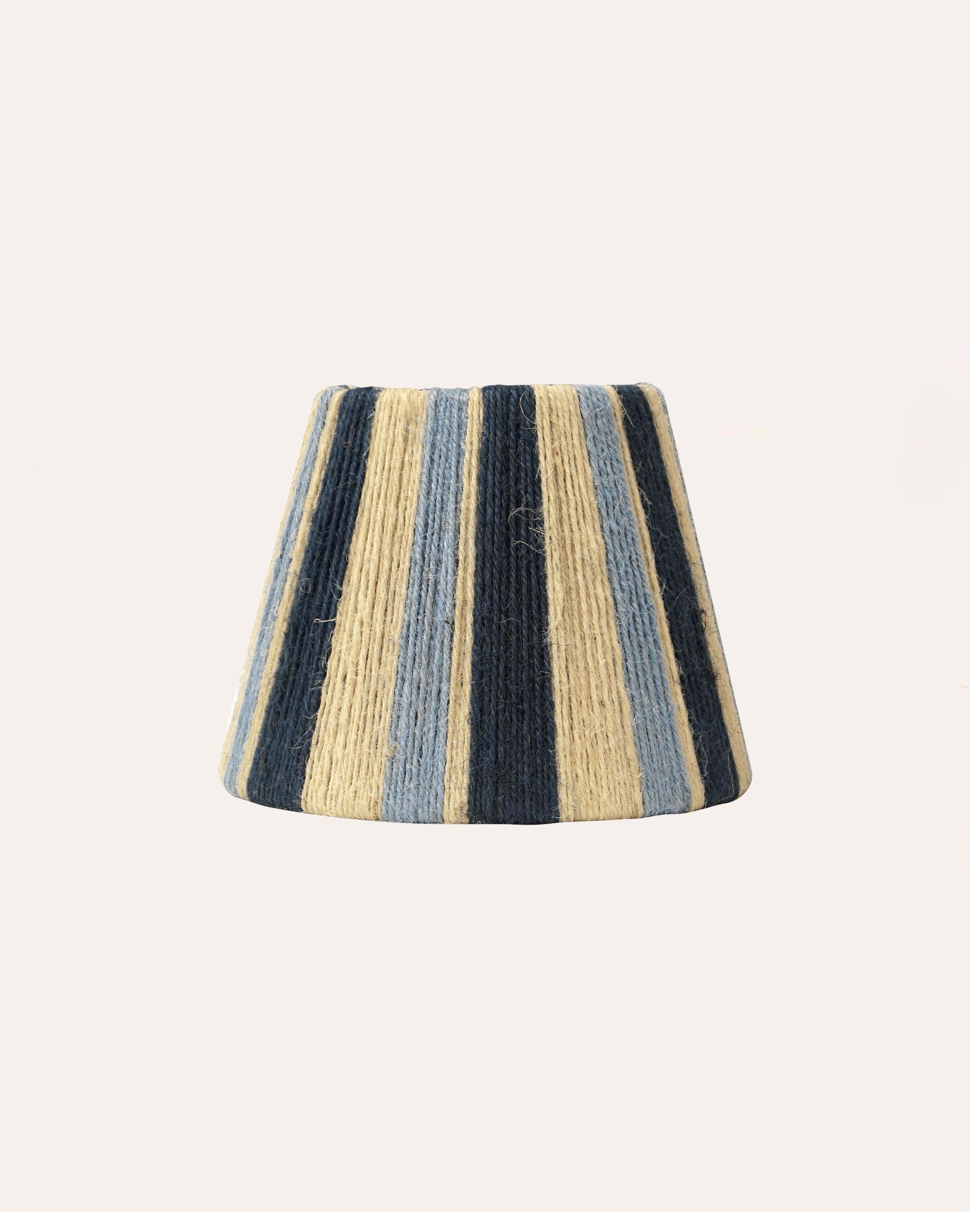 The Stripey String Candle Lampshade - The Blue