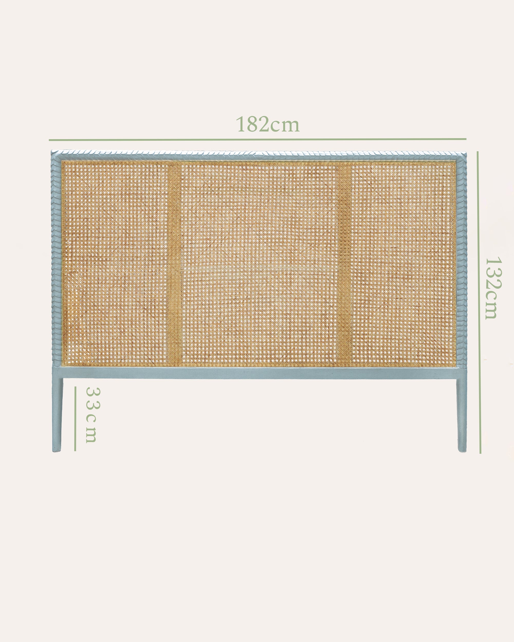 Pavilion Wooden Super King Headboard - Blue