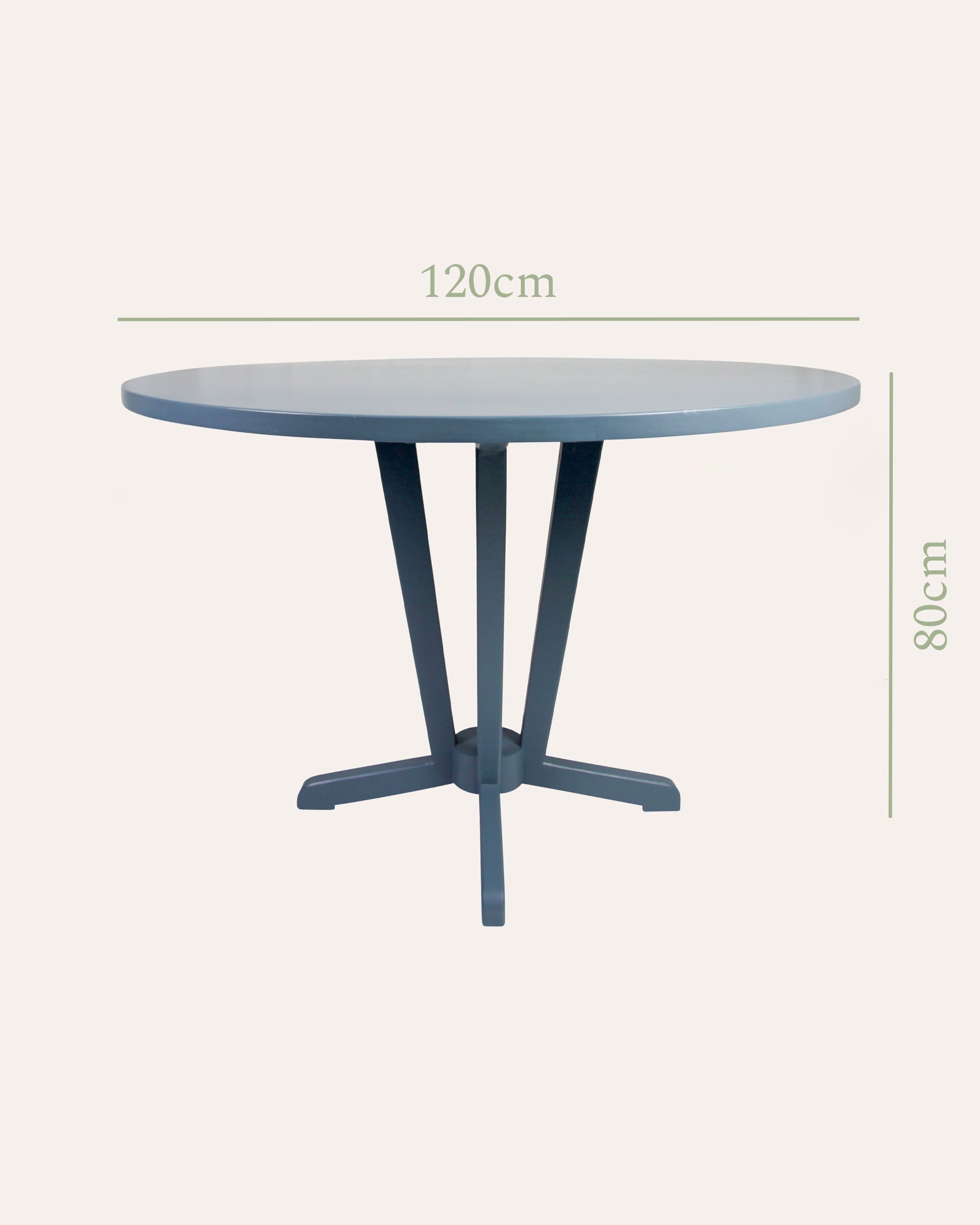 Wensum Pedestal Table - Petrol Blue