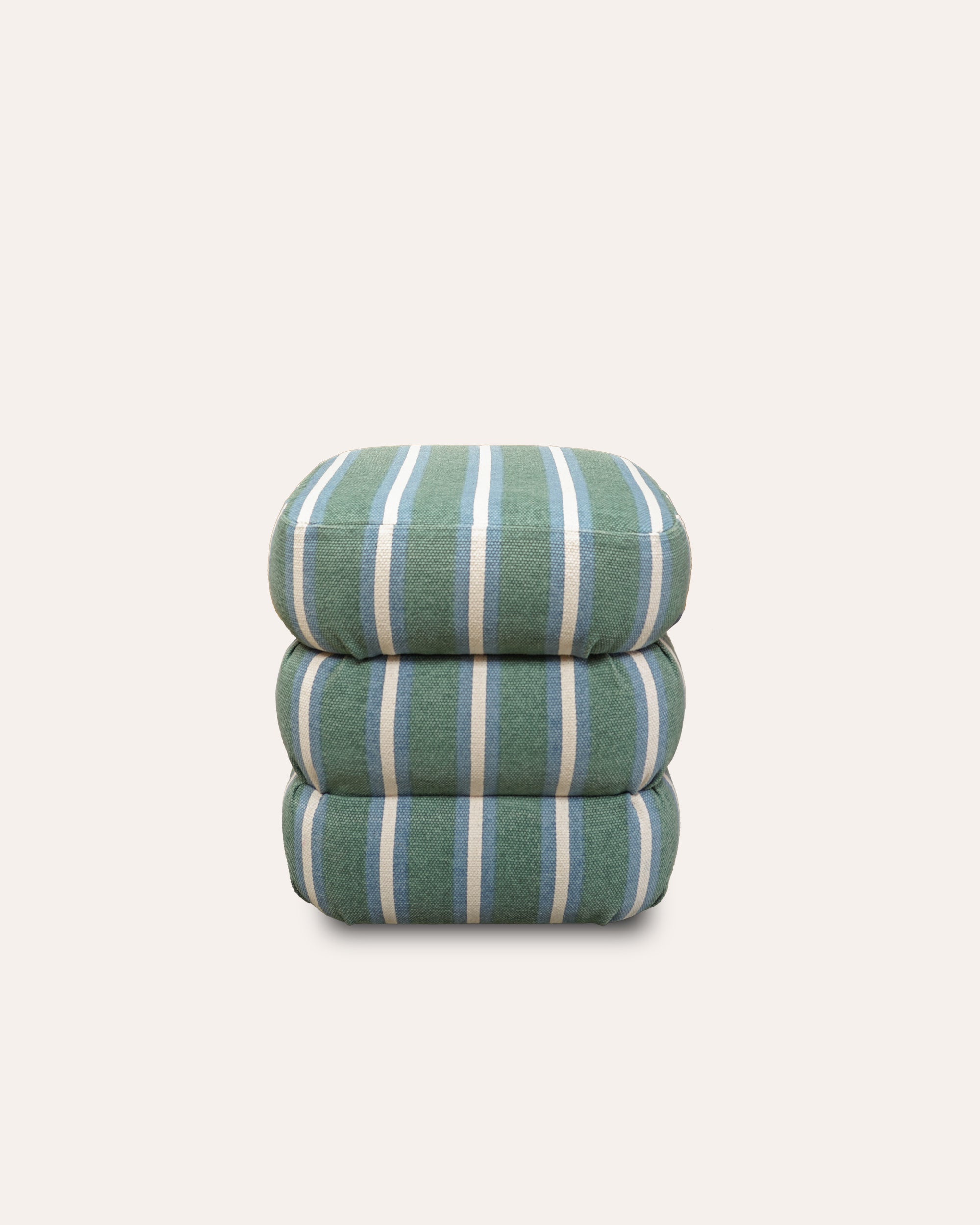 The Stripey Stool - The Blue and Green