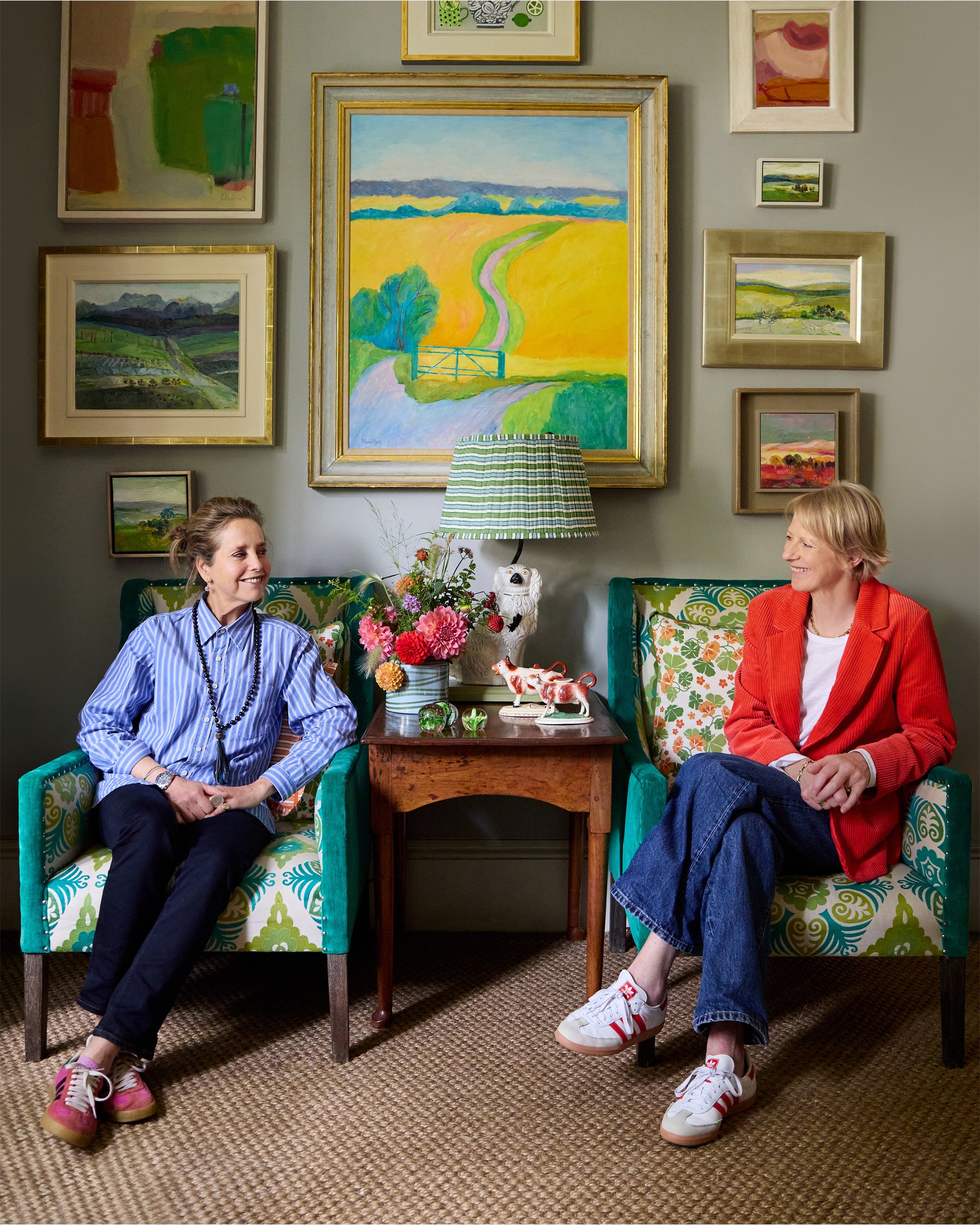 Portrait of Birdie Fortescue and Butter Wakefield