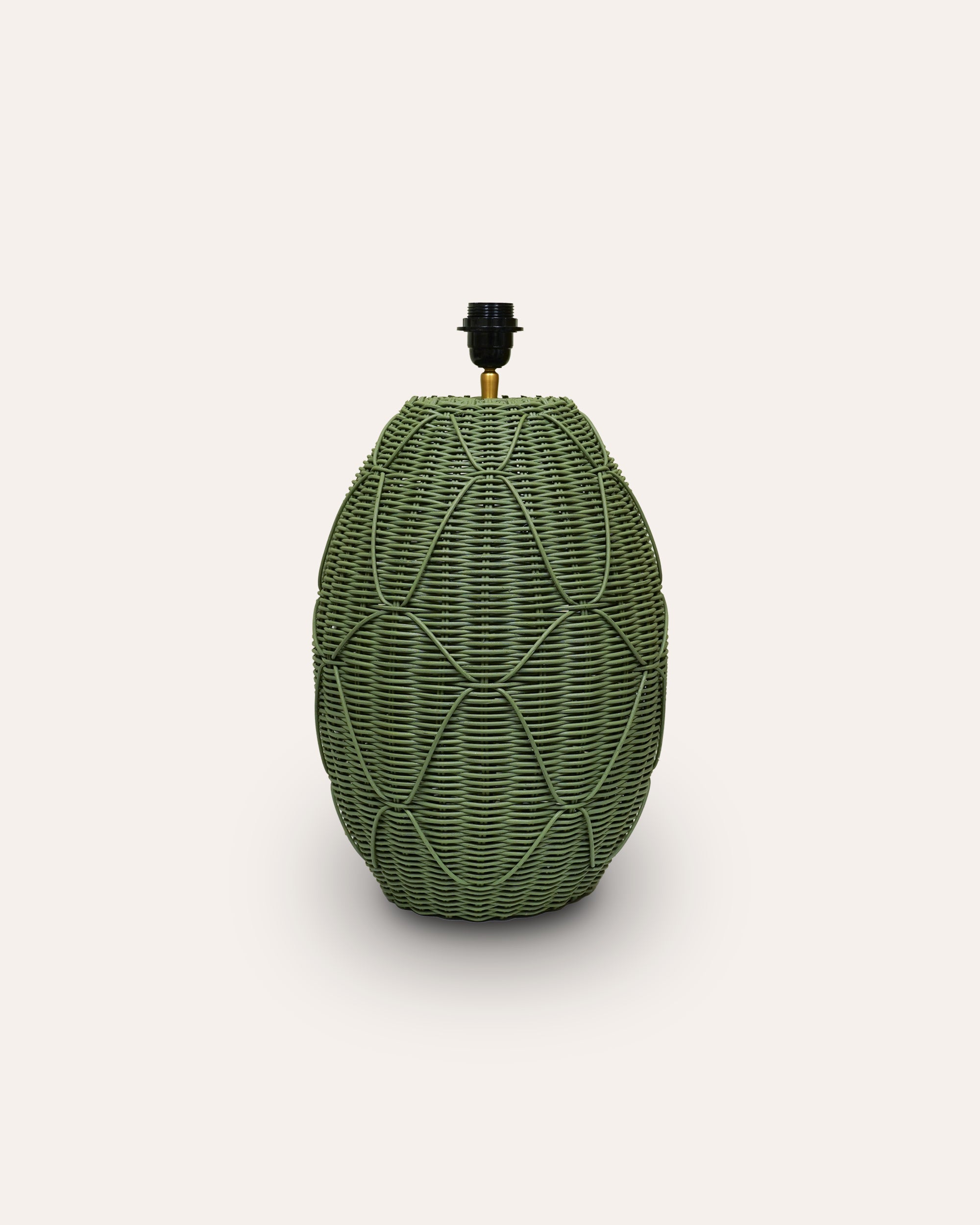 Chik Rattan Lamp Base - Green