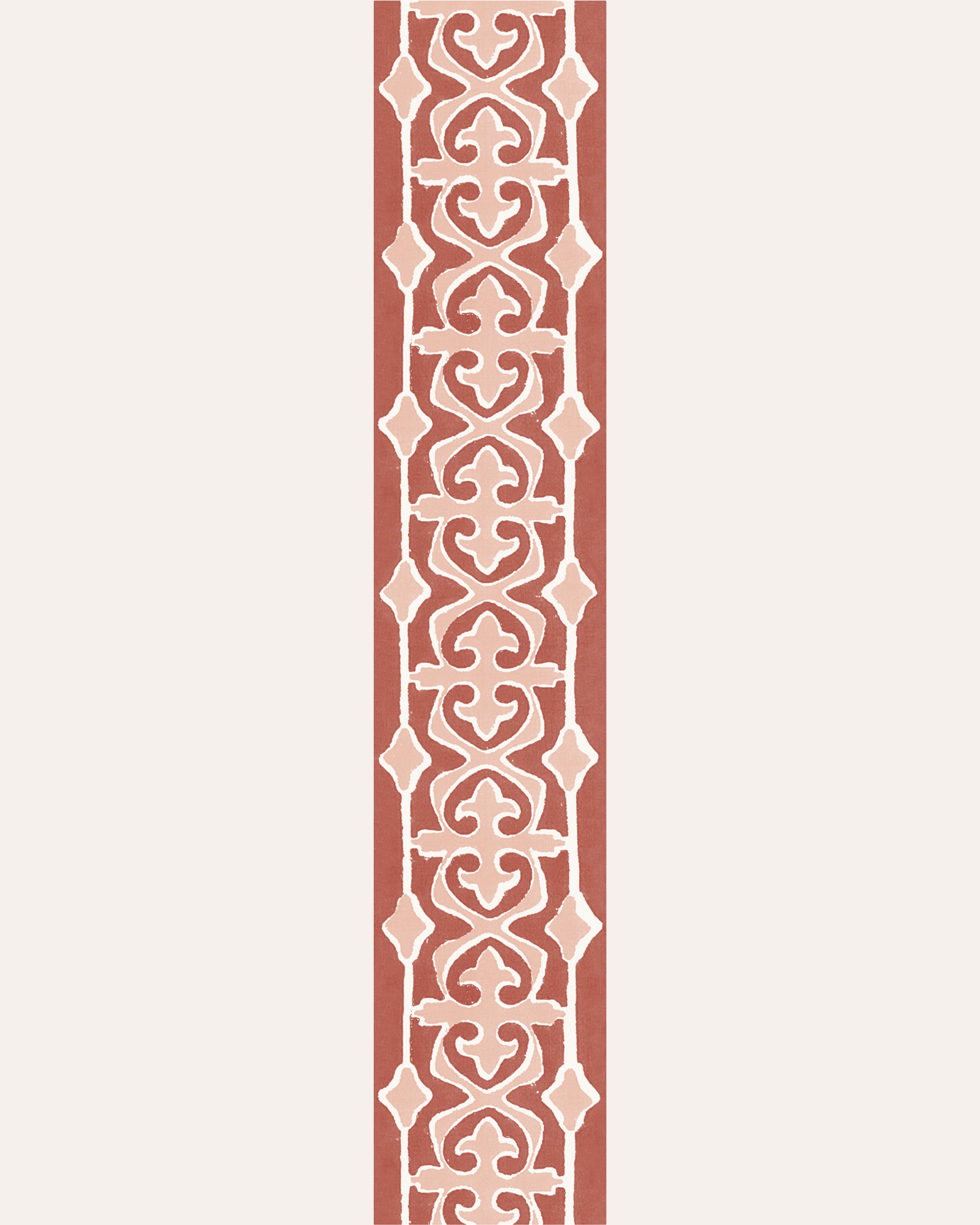 Santa Clara Tile Border - Red