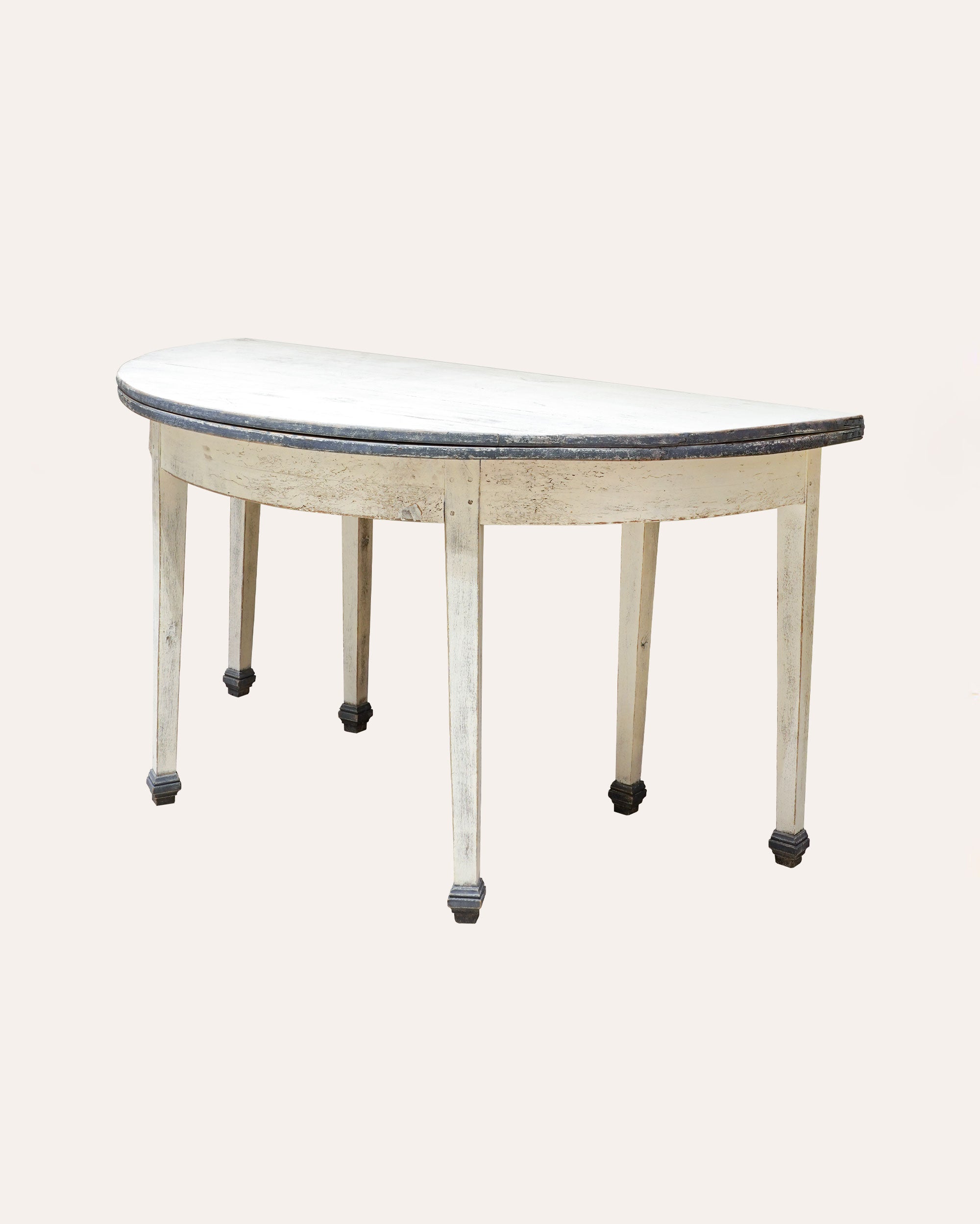 Large Italian demi lune table, Lucca c1920