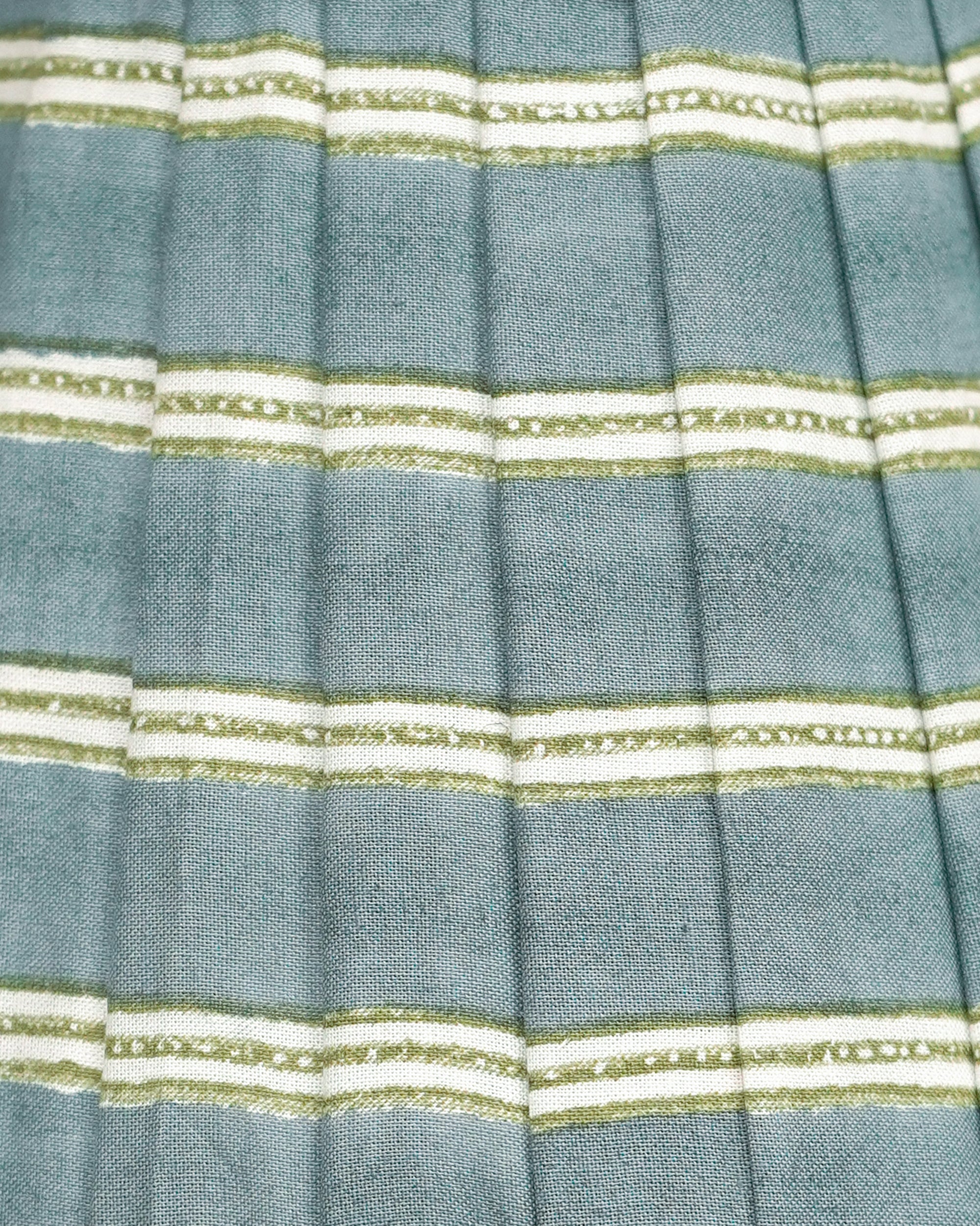 18cm Edo Candle Lampshade - Blue & Green