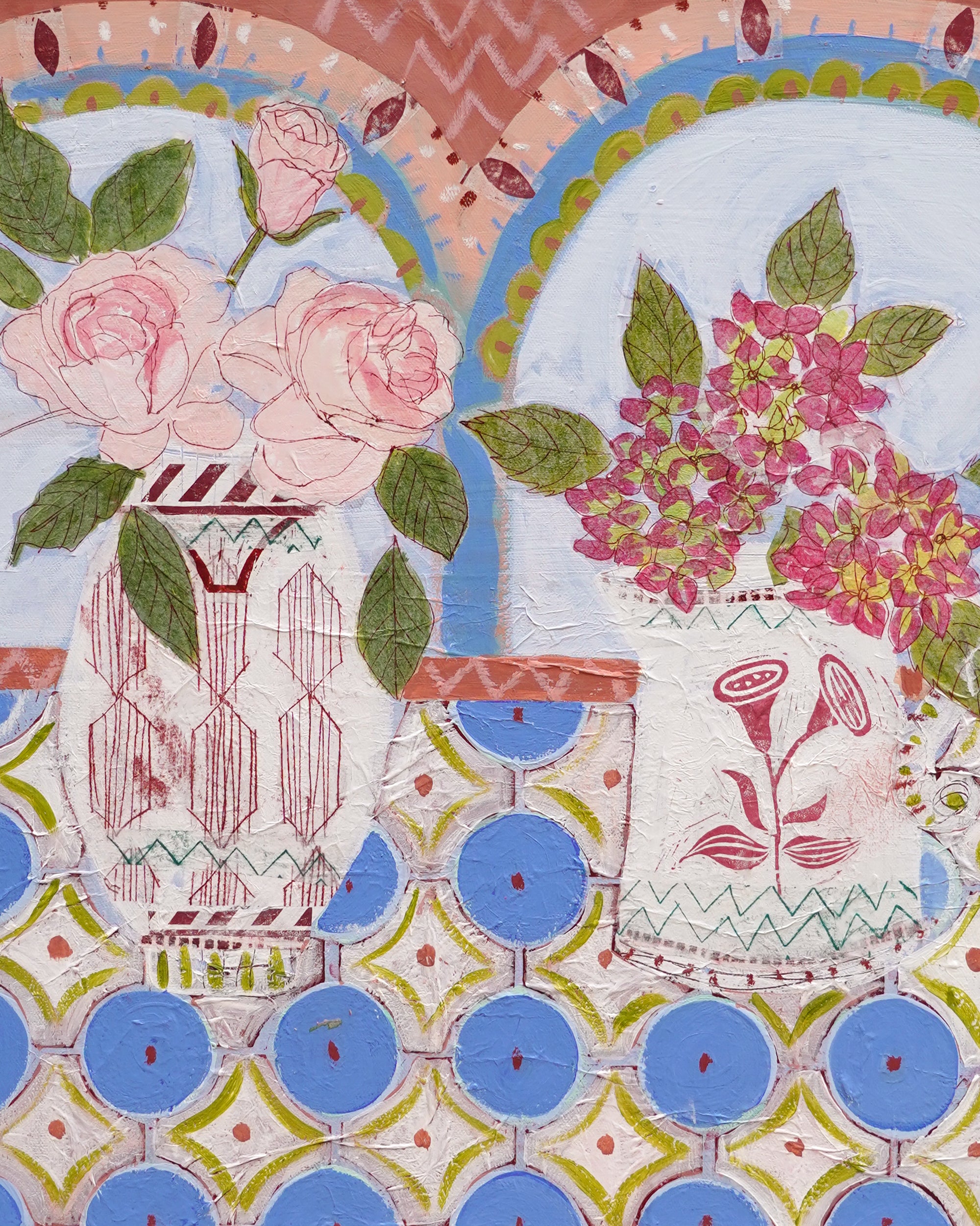 Andrea Curtis - Pink Roses And Green