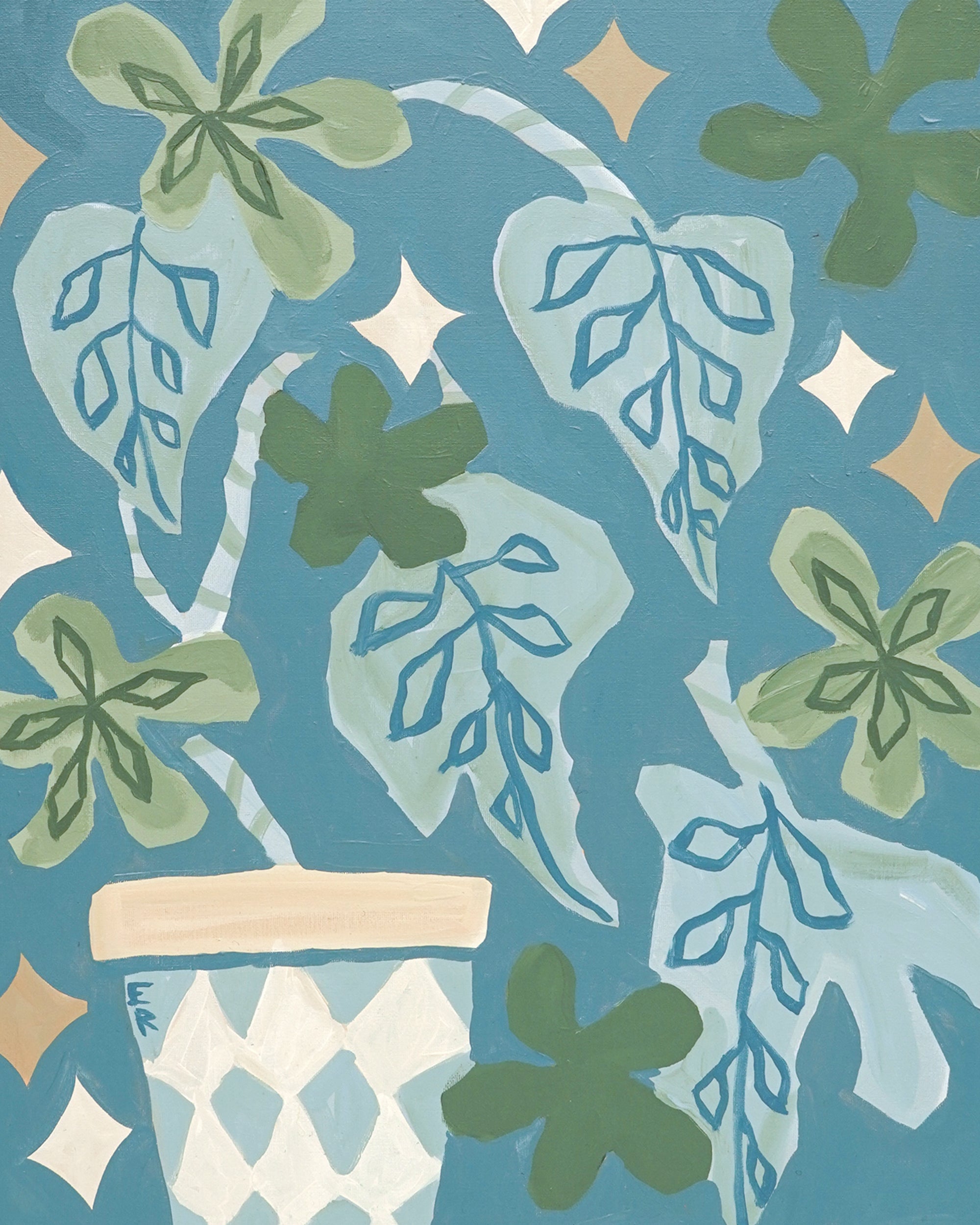 Ella S Robinson - Monstera at Midnight