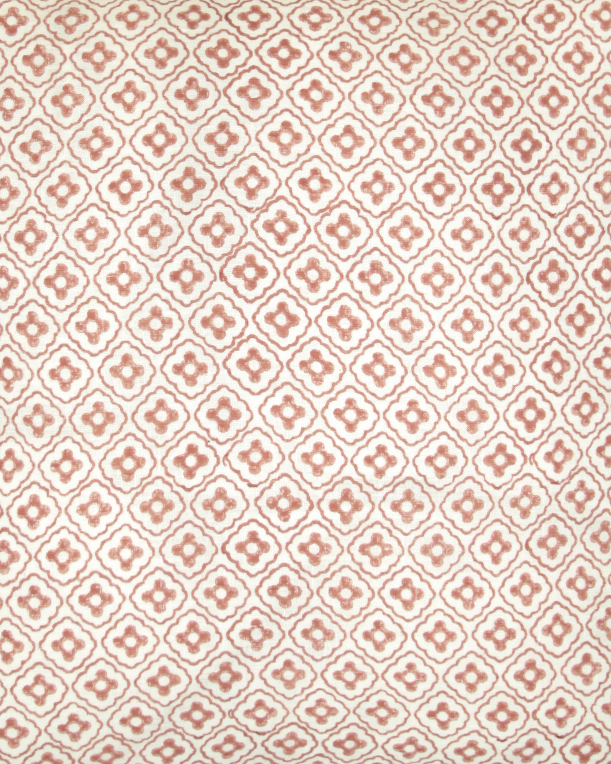 Close up detail image of the pink square Finestra cushion