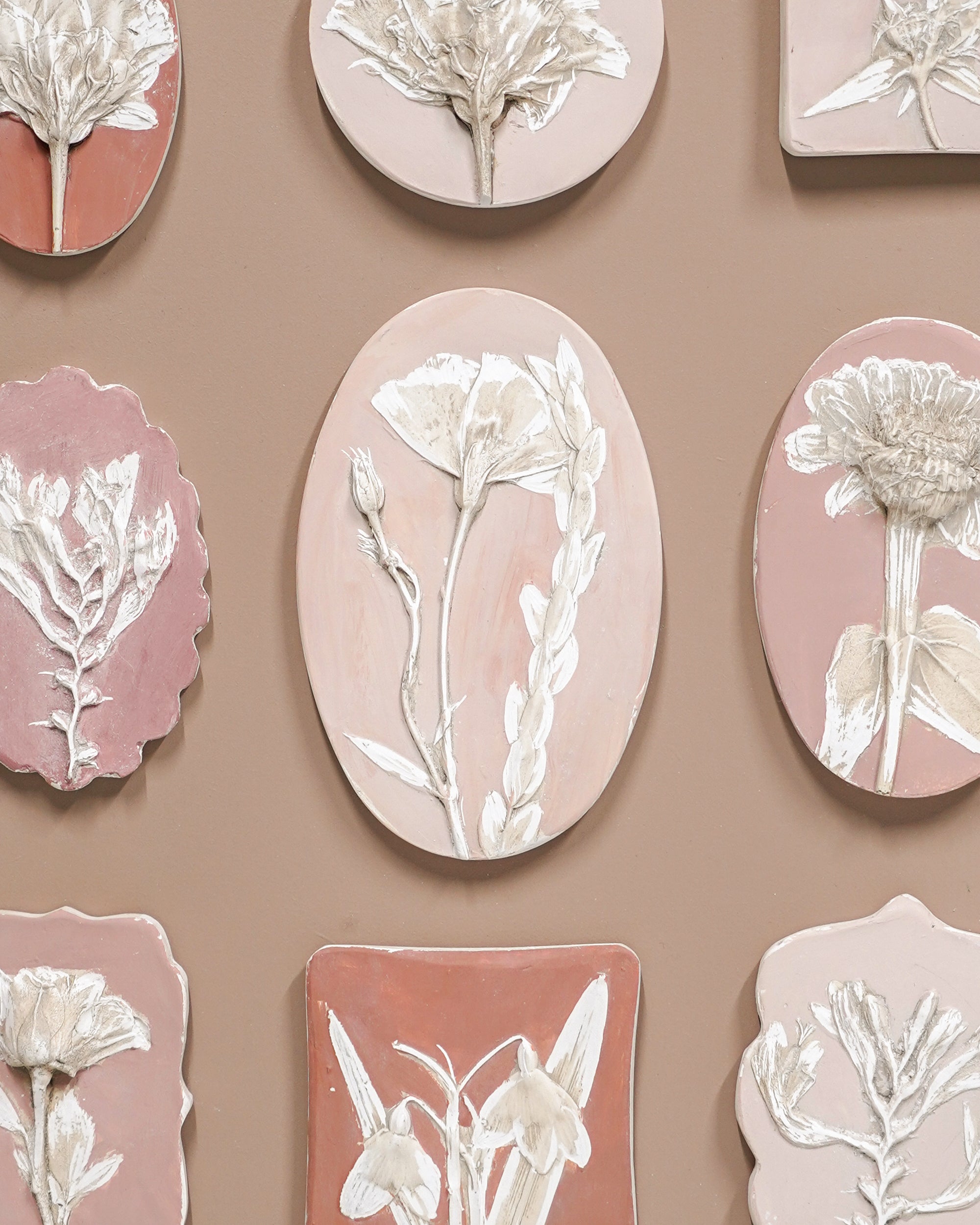 Imprint Casts - Framed Miniature Botanical Intaglio Collection I