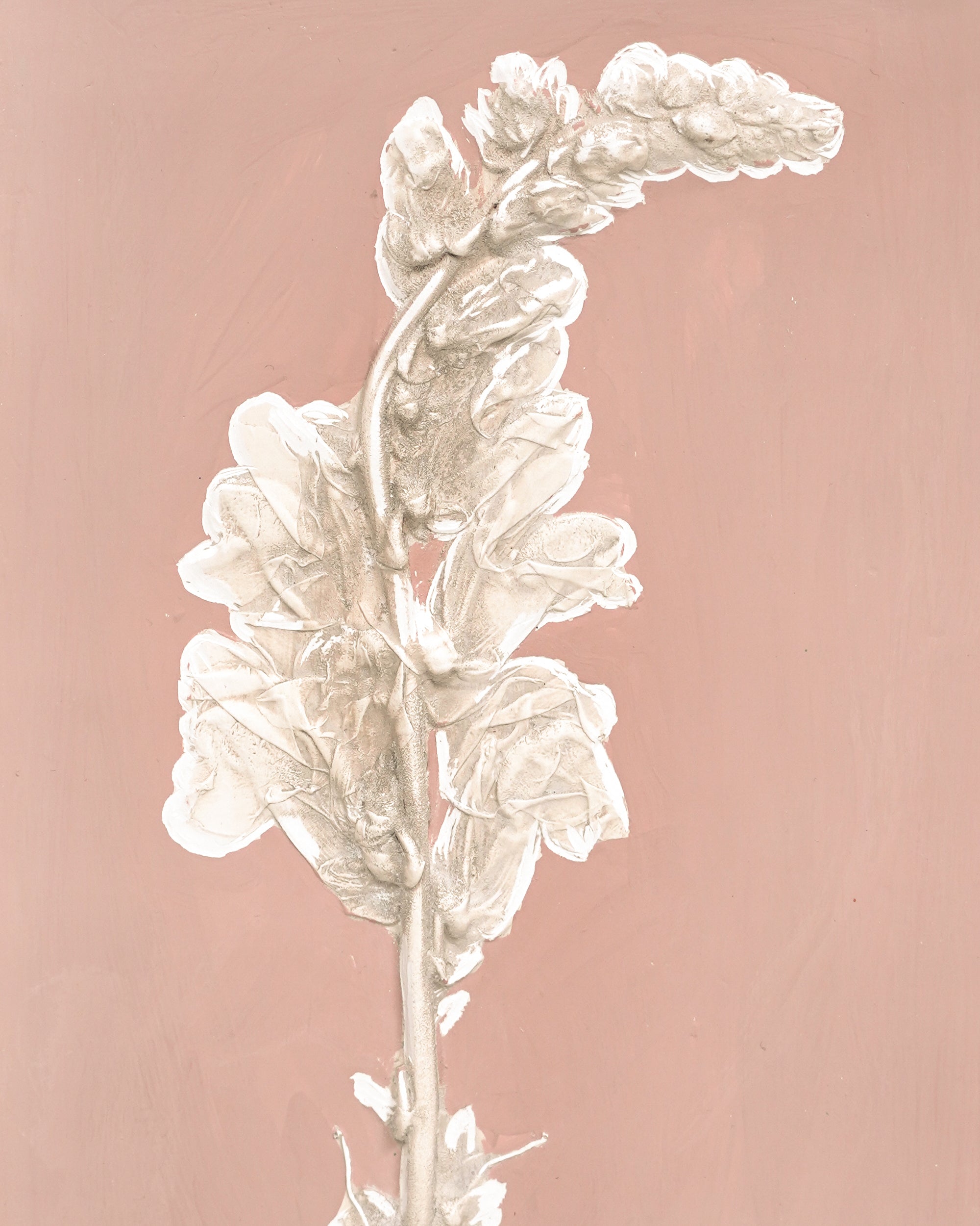 Imprint Casts - Scalloped Botanical Postage Stamp Freesia- Large