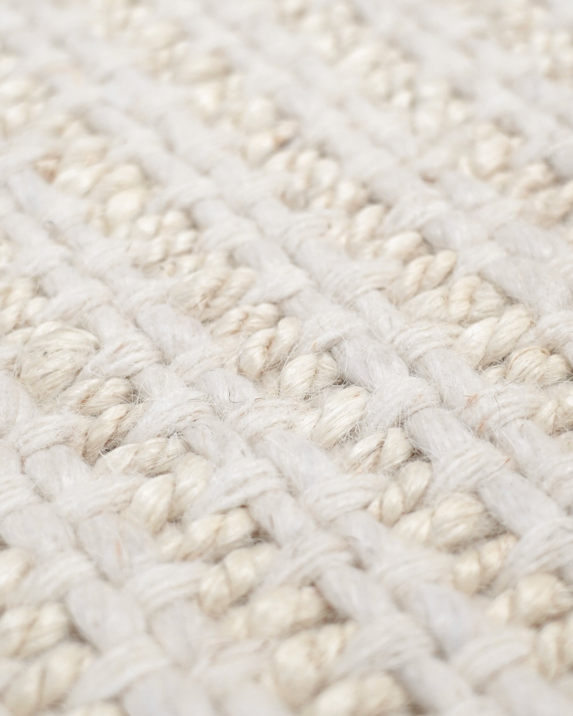 Off White Braided Rug