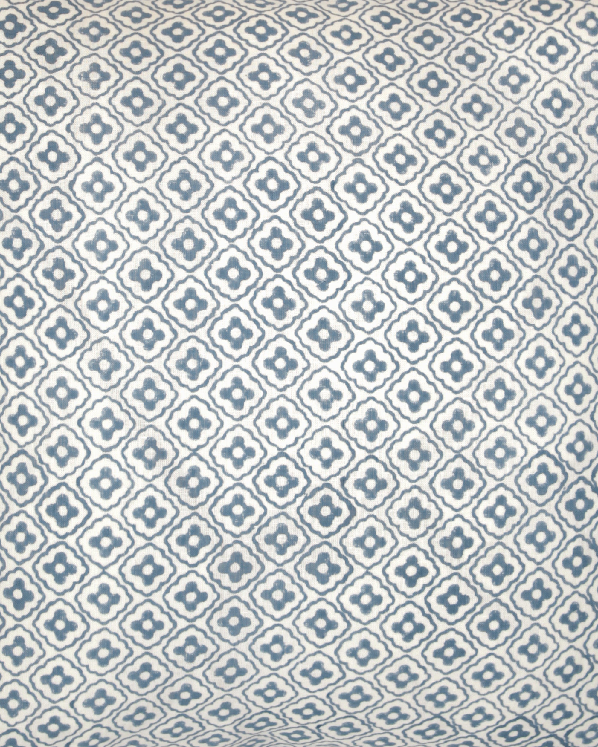 Finestra Block Print Cushion - Blue