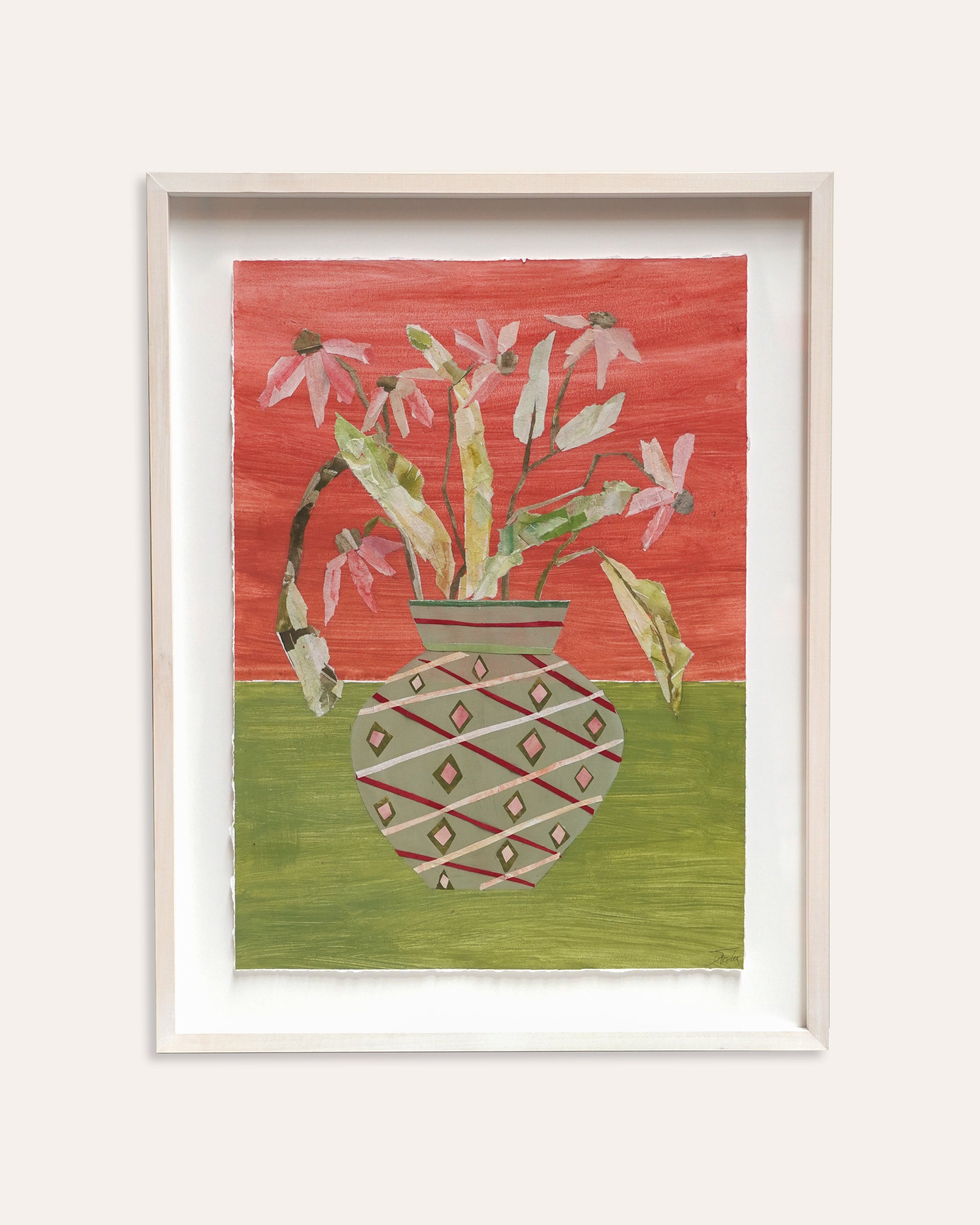 Diana Forbes - Echinaceas in Geometric Vase I