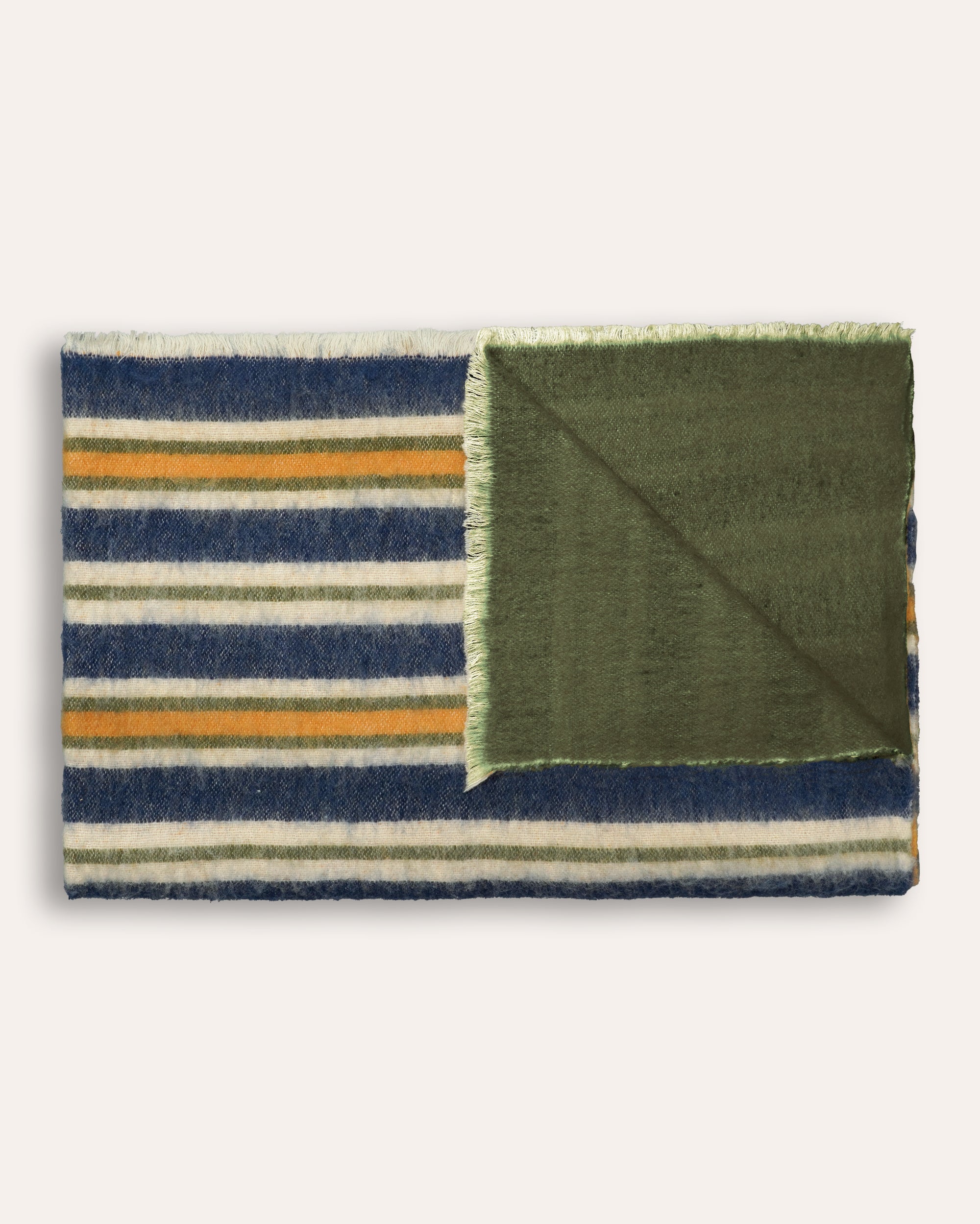 The Stripey Throw - Blue and Green