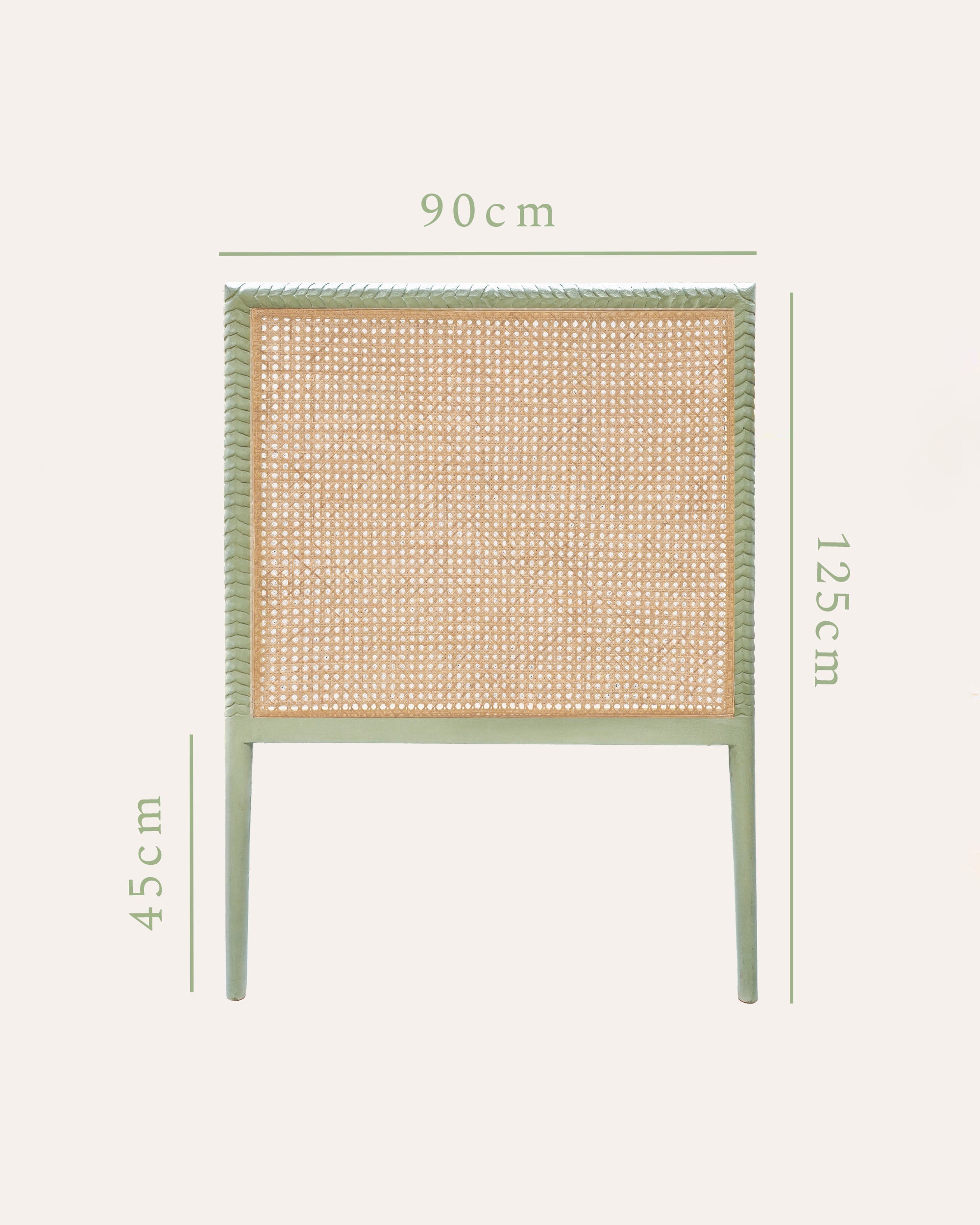 Pavilion Wooden Single Headboard - Green