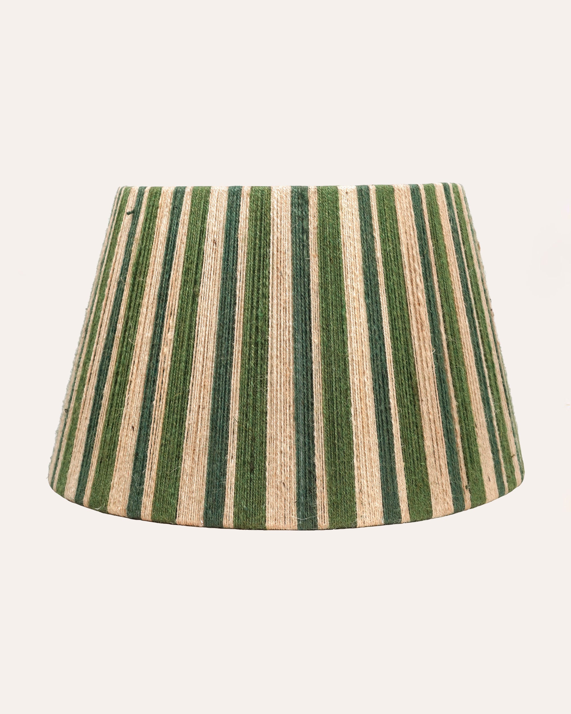 The Stripey String Lampshade - The Green