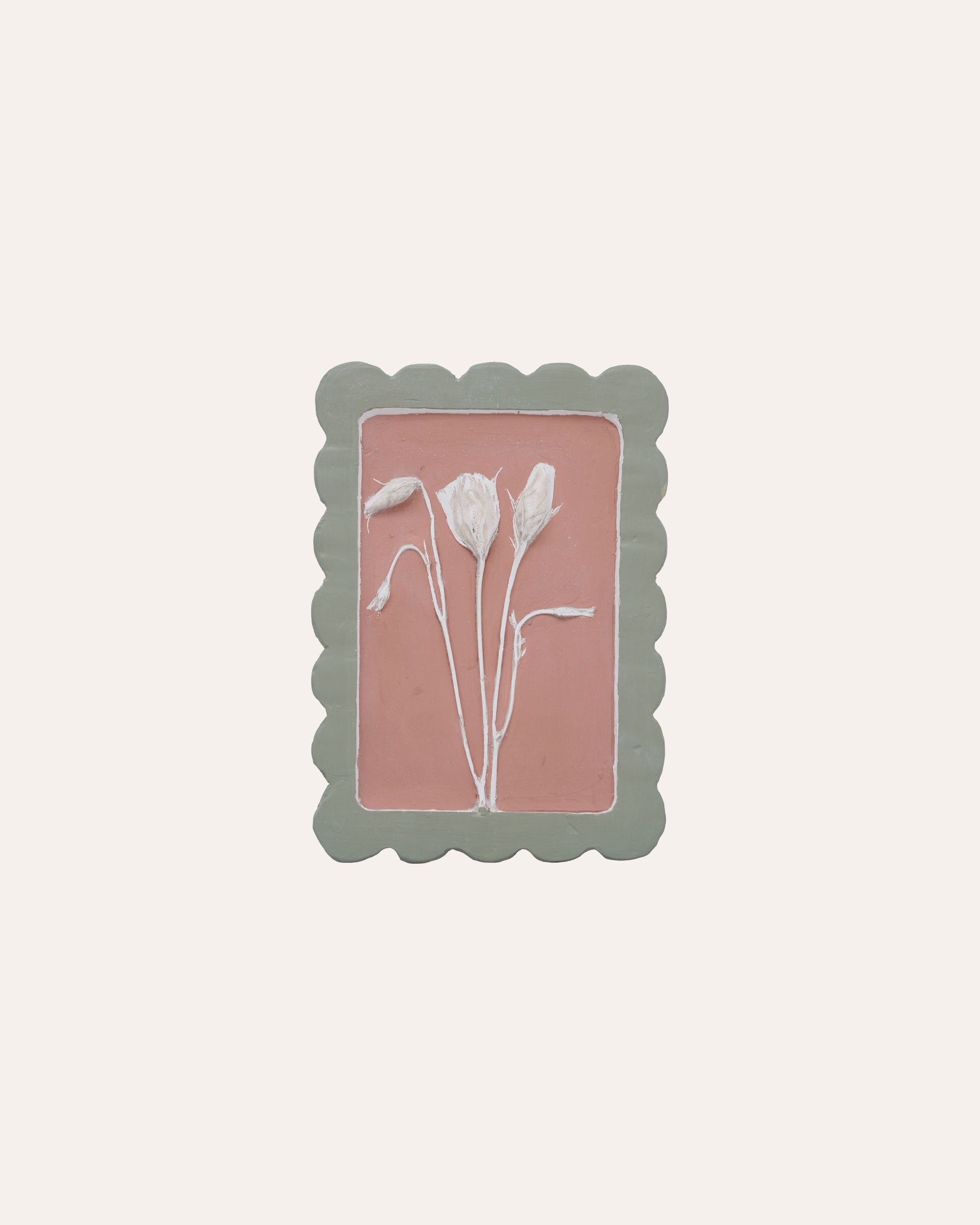 Imprint Casts - Scalloped Botanical Postage stamp - Listhianus