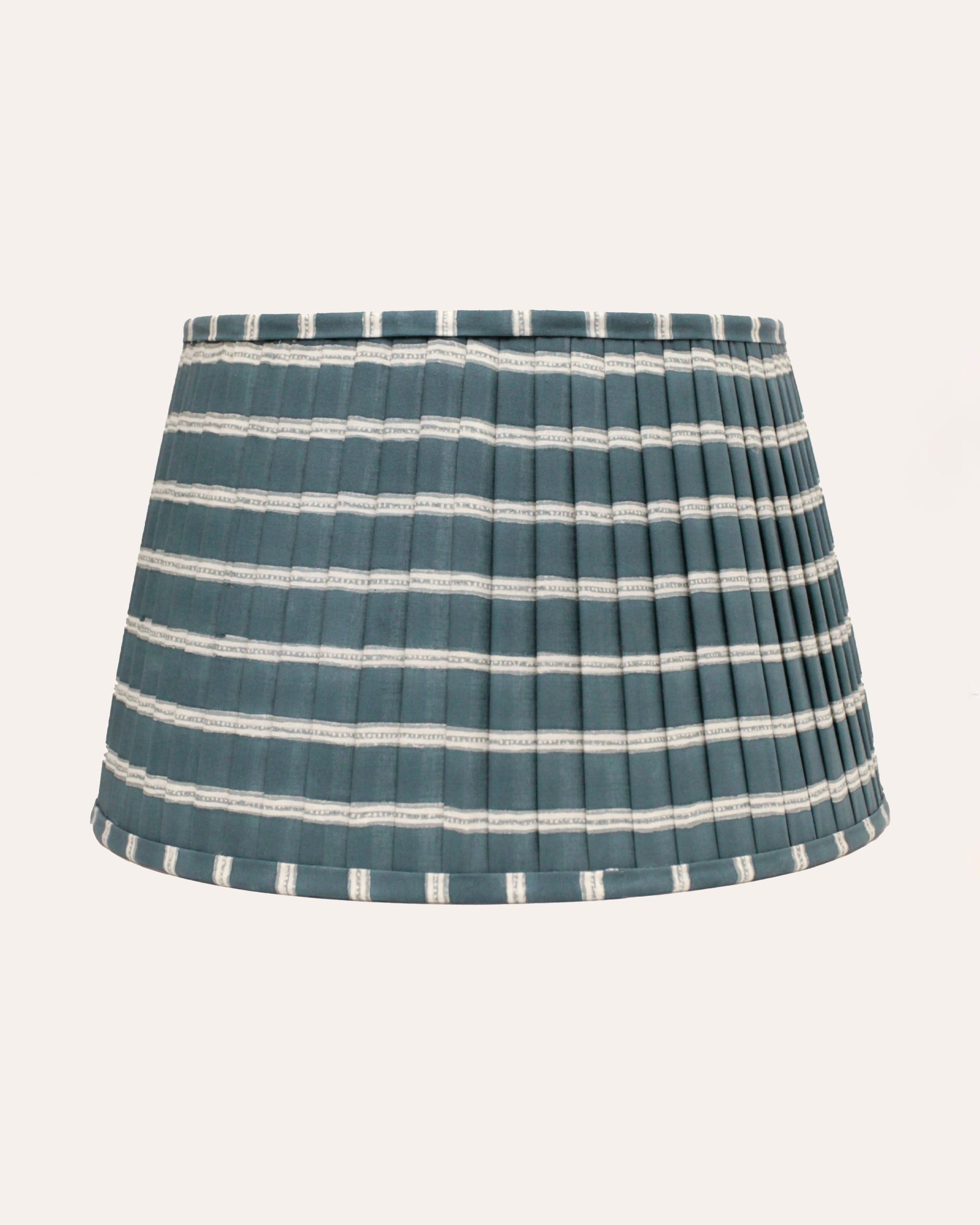 Blue tartan store lampshade