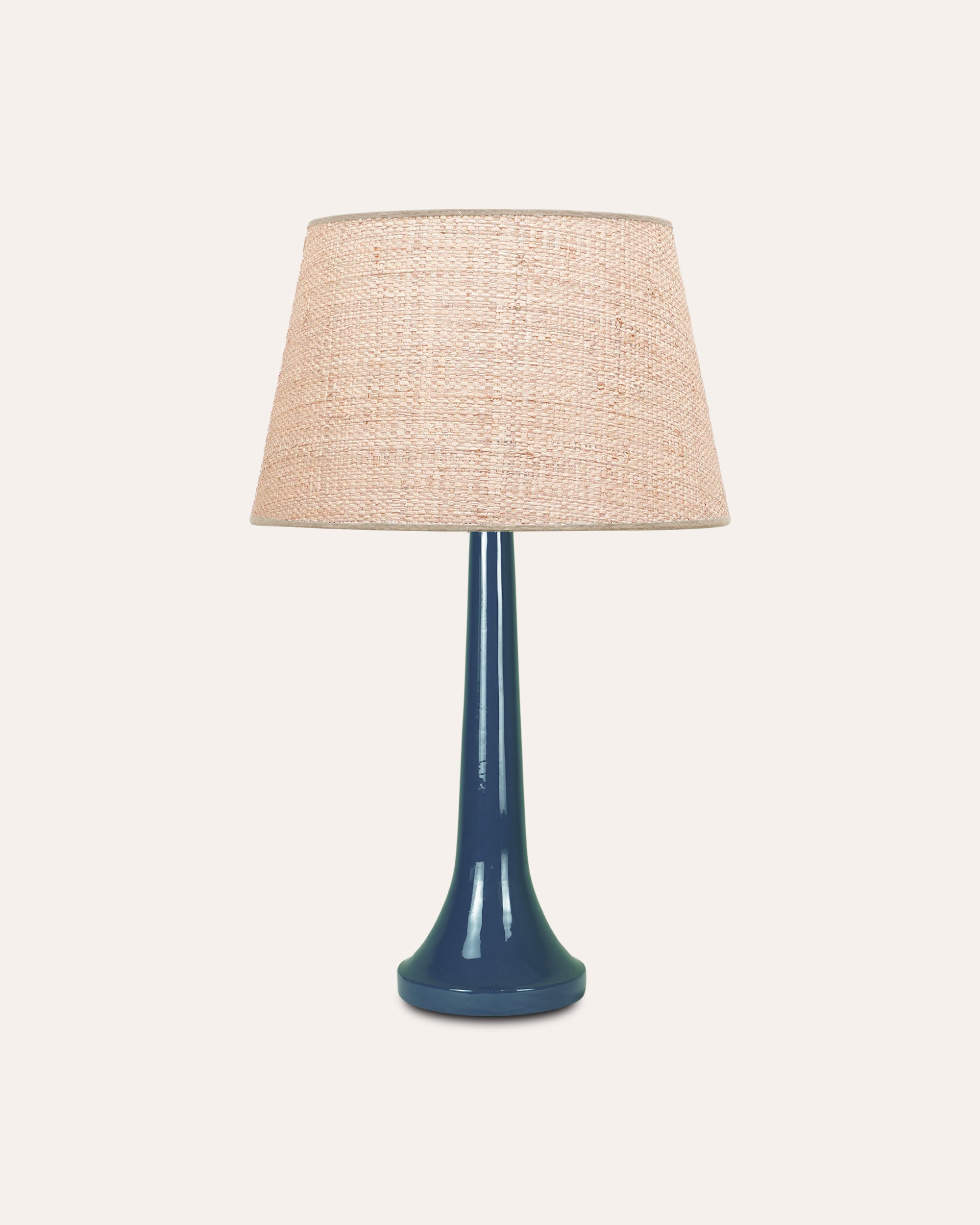 Gloss Painted Cone Lamp - Blue