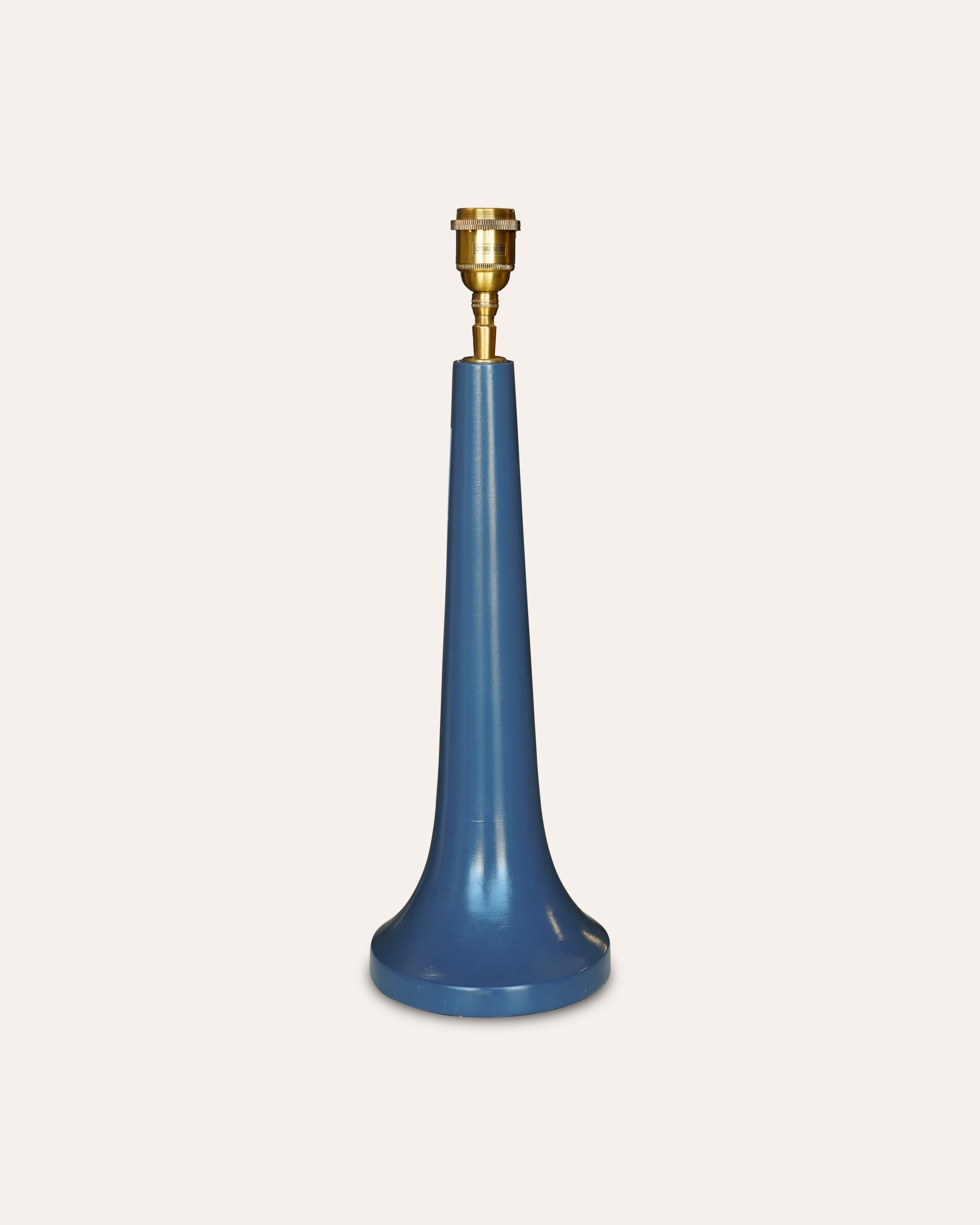 Gloss Painted Cone Lamp - Blue (Seconds)