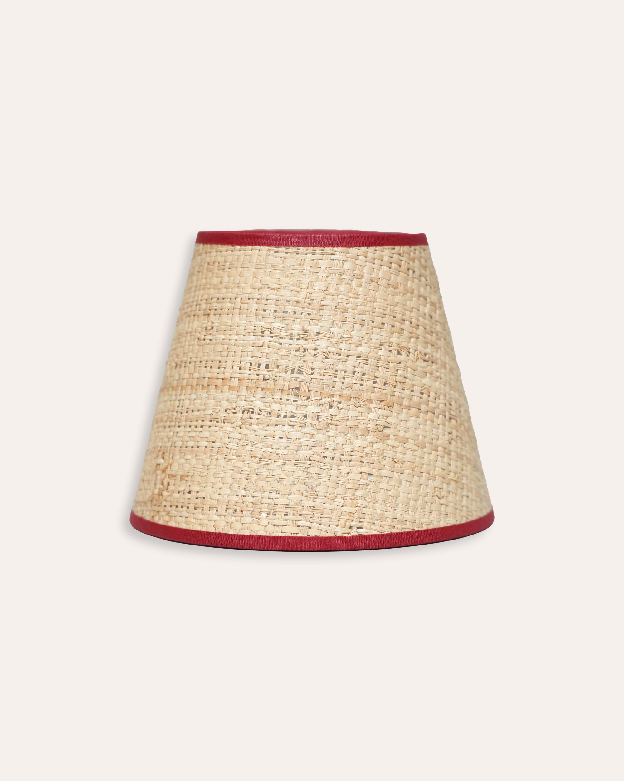 18cm Seema Raffia Candle Lampshade - Red