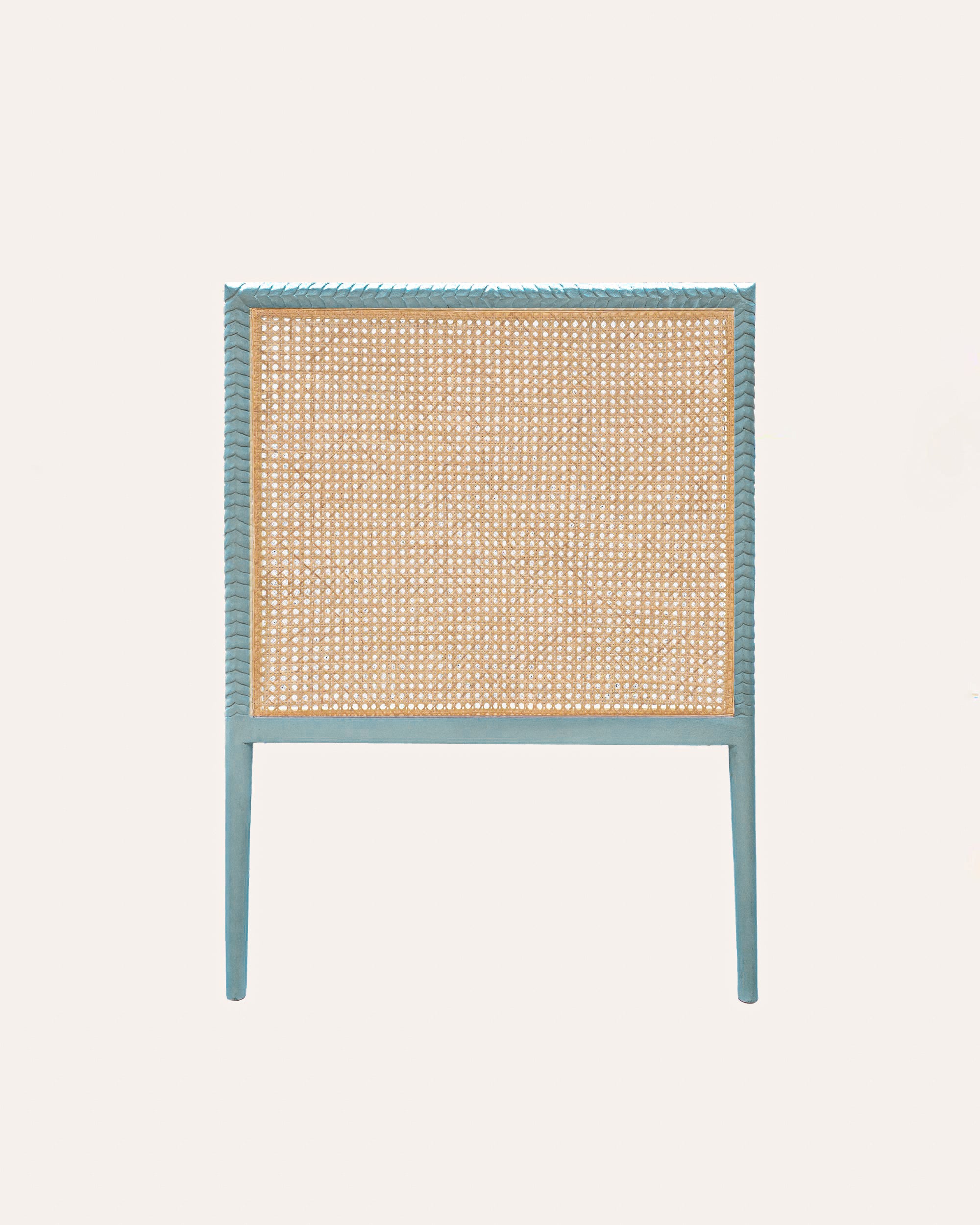 Pavilion Wooden Single Headboard - Blue