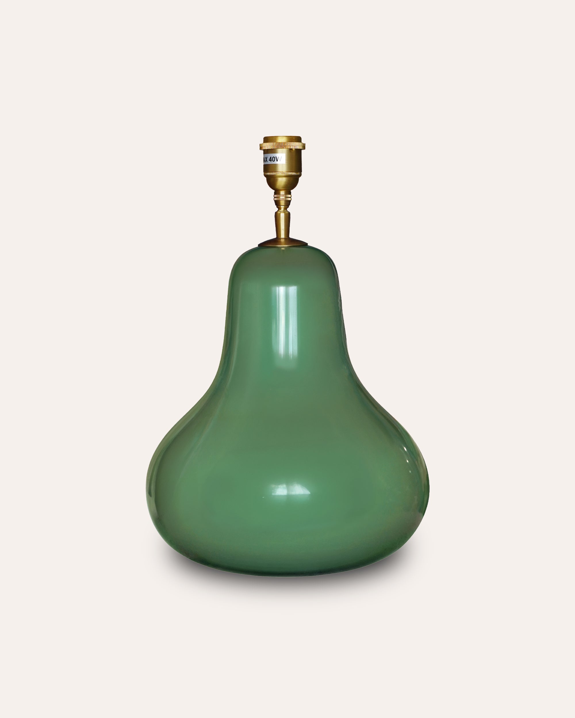 Nashpati Glass Table Lamp - Green