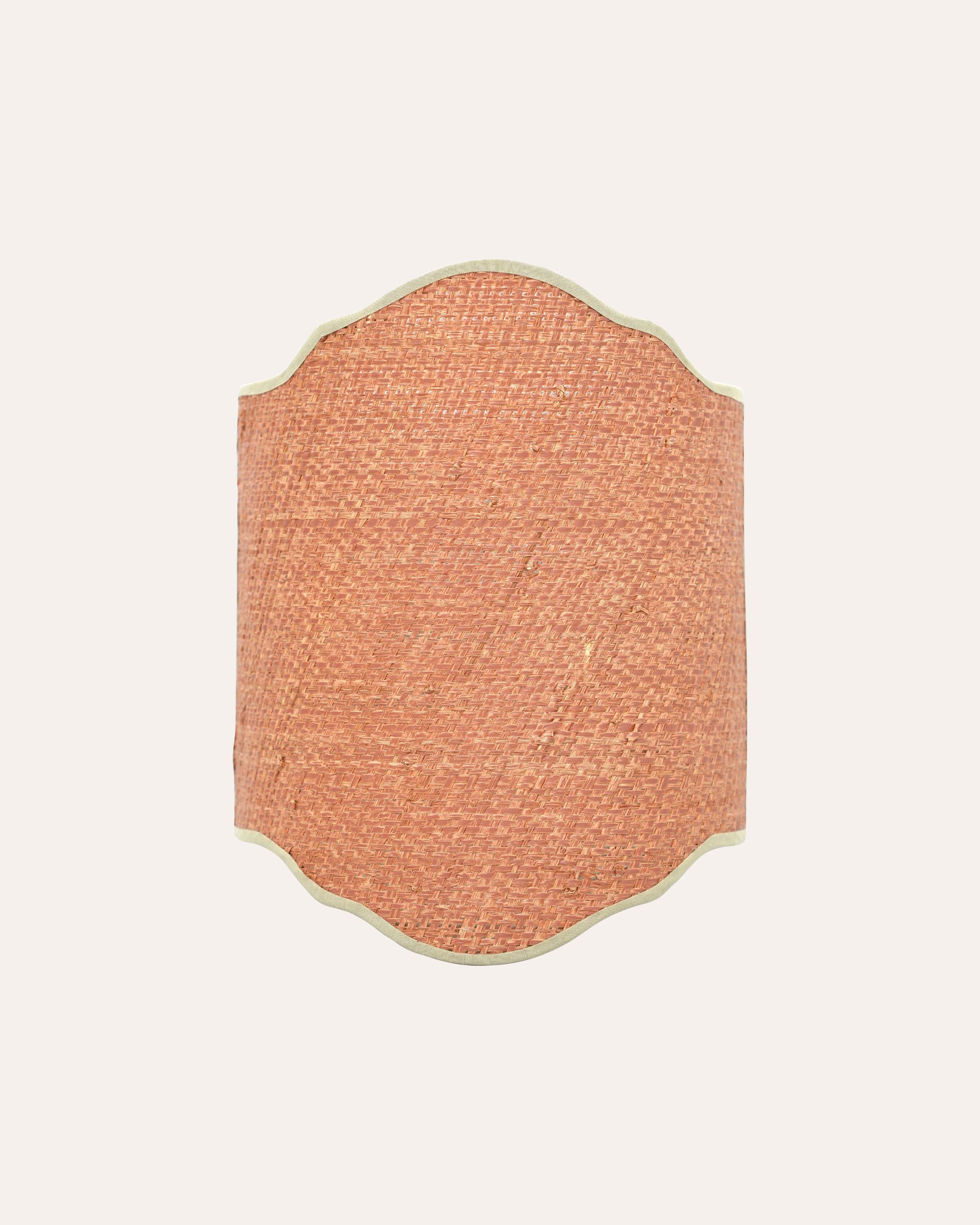 Tedate Painted Raffia Candle Shade - Pink