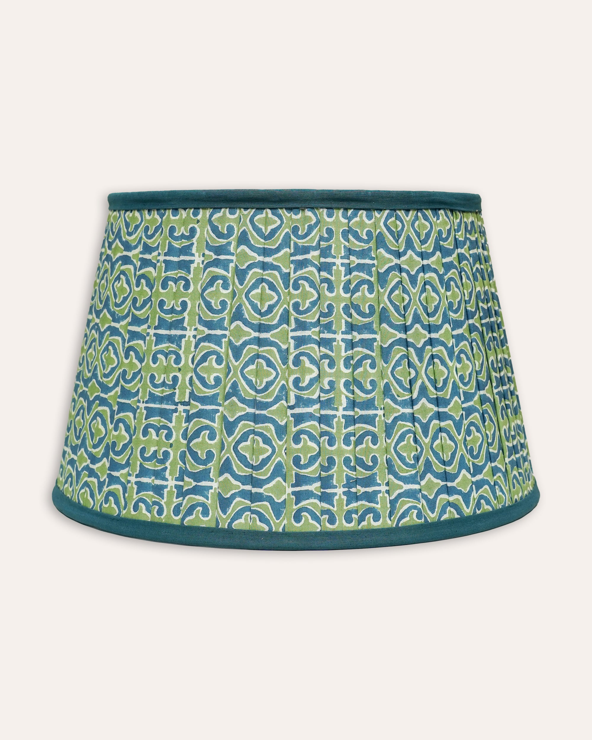 Blue Santa Clara Pleated Lampshade | Birdie Fortescue