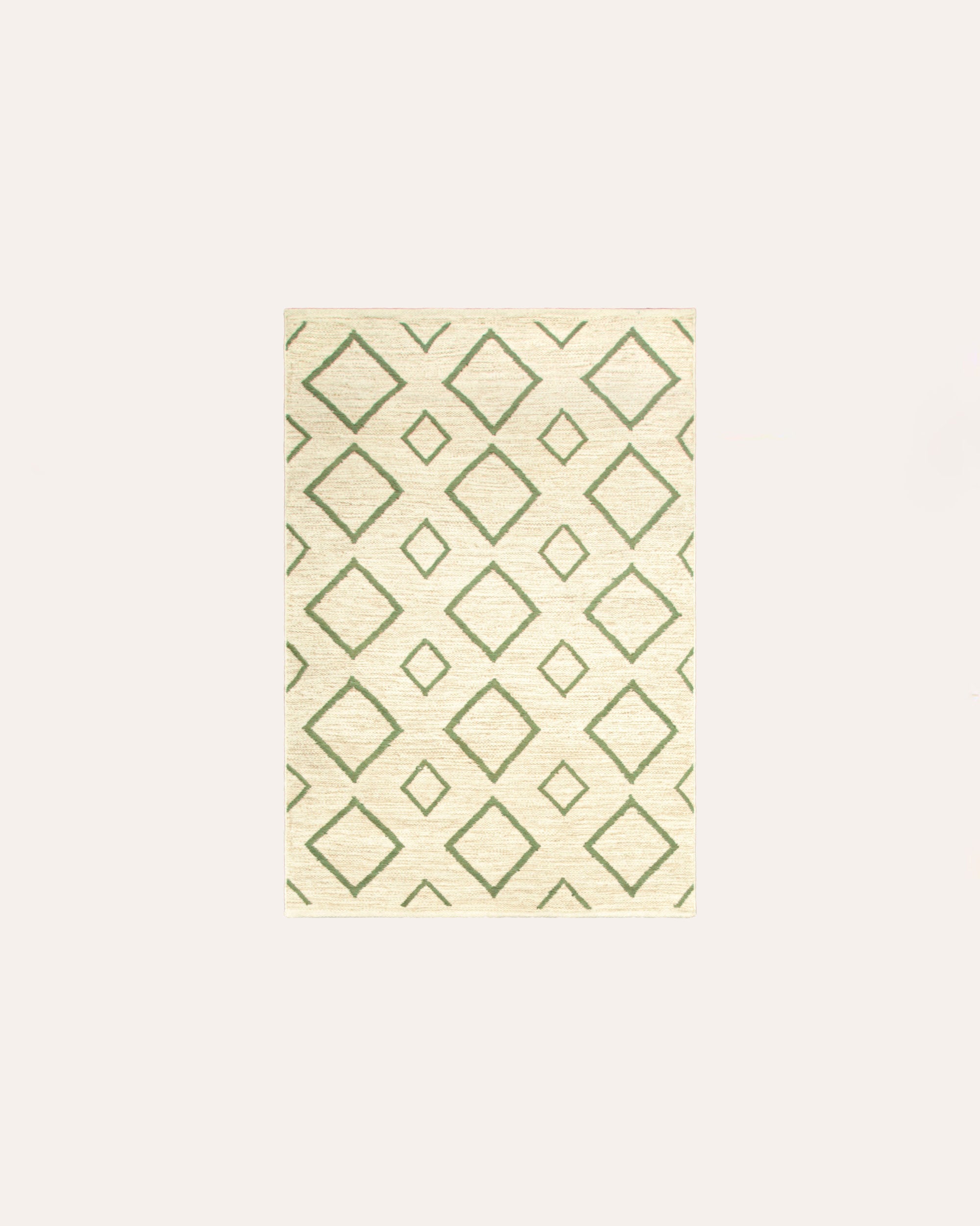 Rhombus Rug - Green