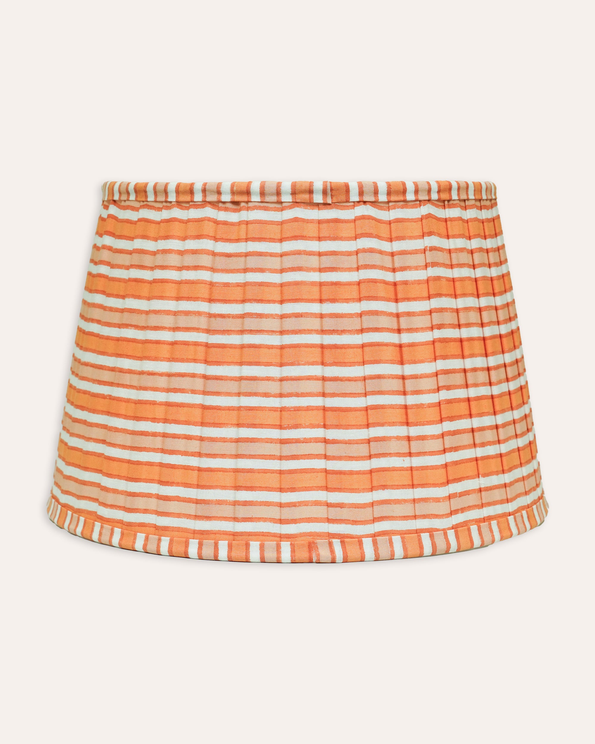 The orange and pink striped lampshade - The Nasturtium collection