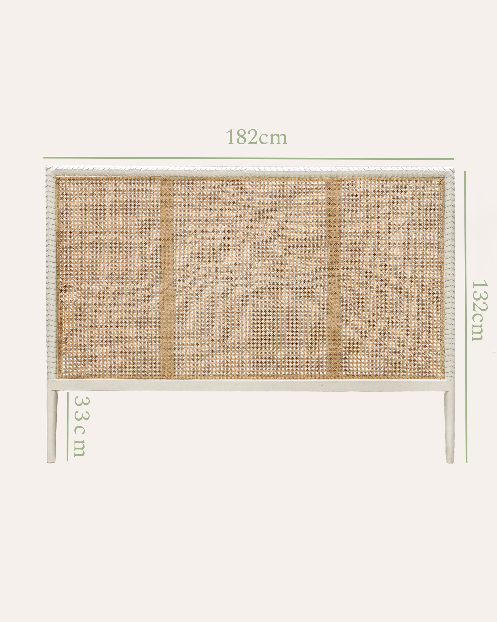 Pavilion Wooden Super King Headboard - Taupe