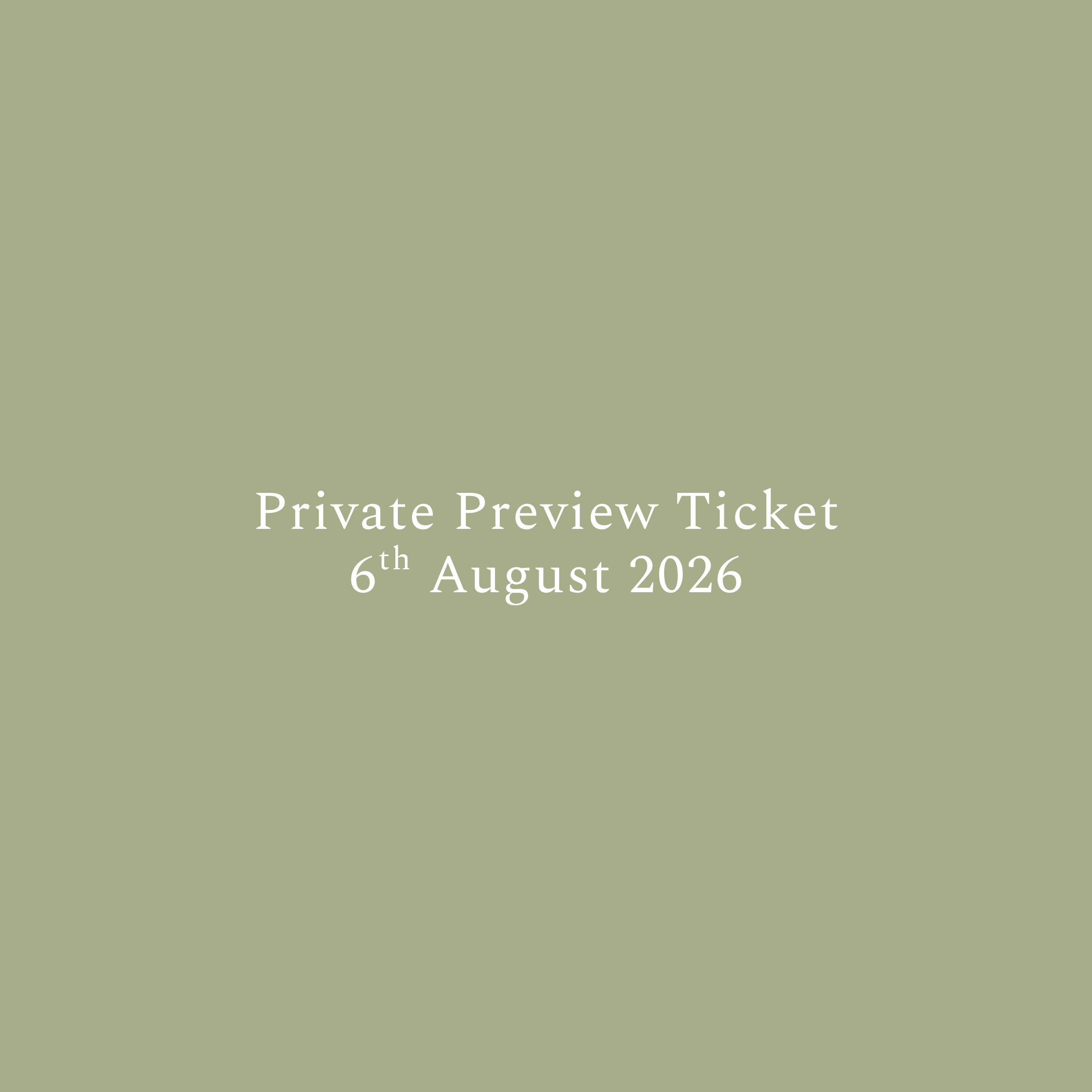 Private Preview Ticket