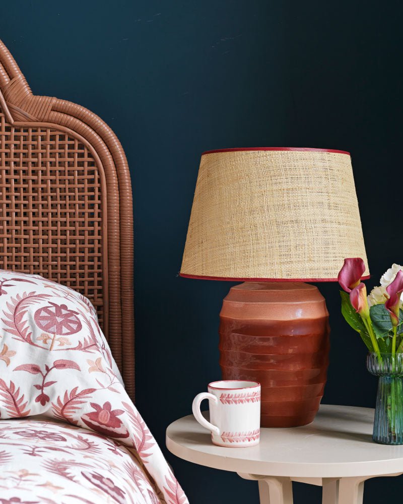 Beehive Ceramic Lamp - Red