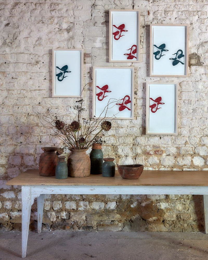 Millie Straker - Small Double Snakes / Blue